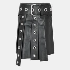 Off White Women's Leather Shorts