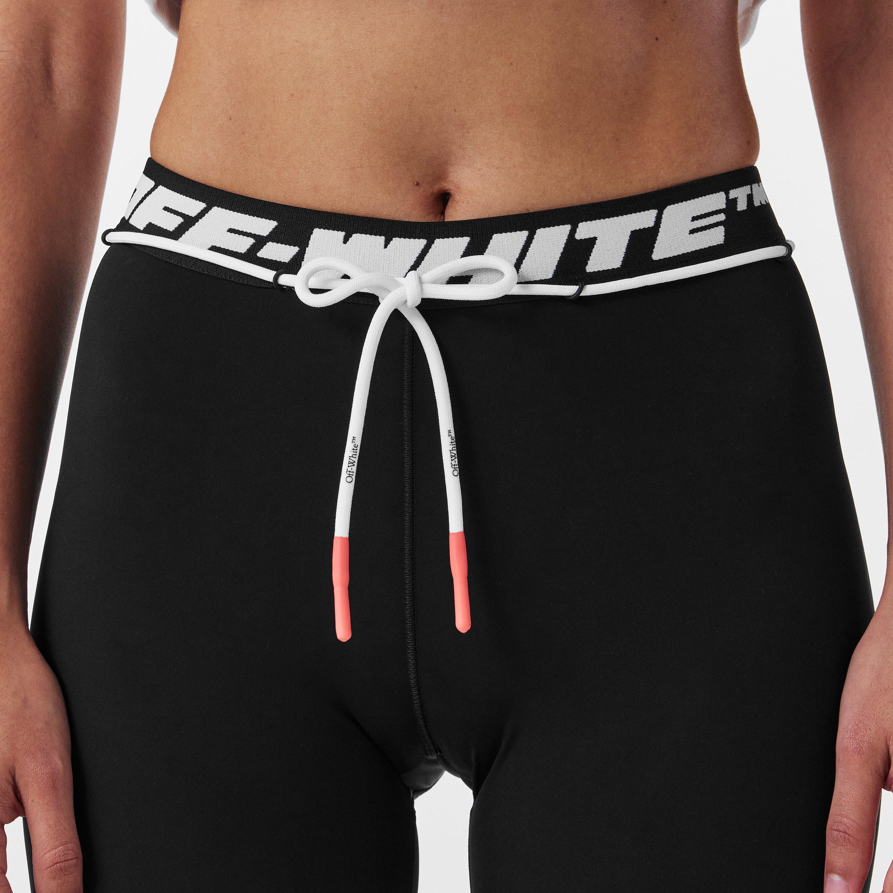 Black - Off White - Women's Knitted Shorts - 5