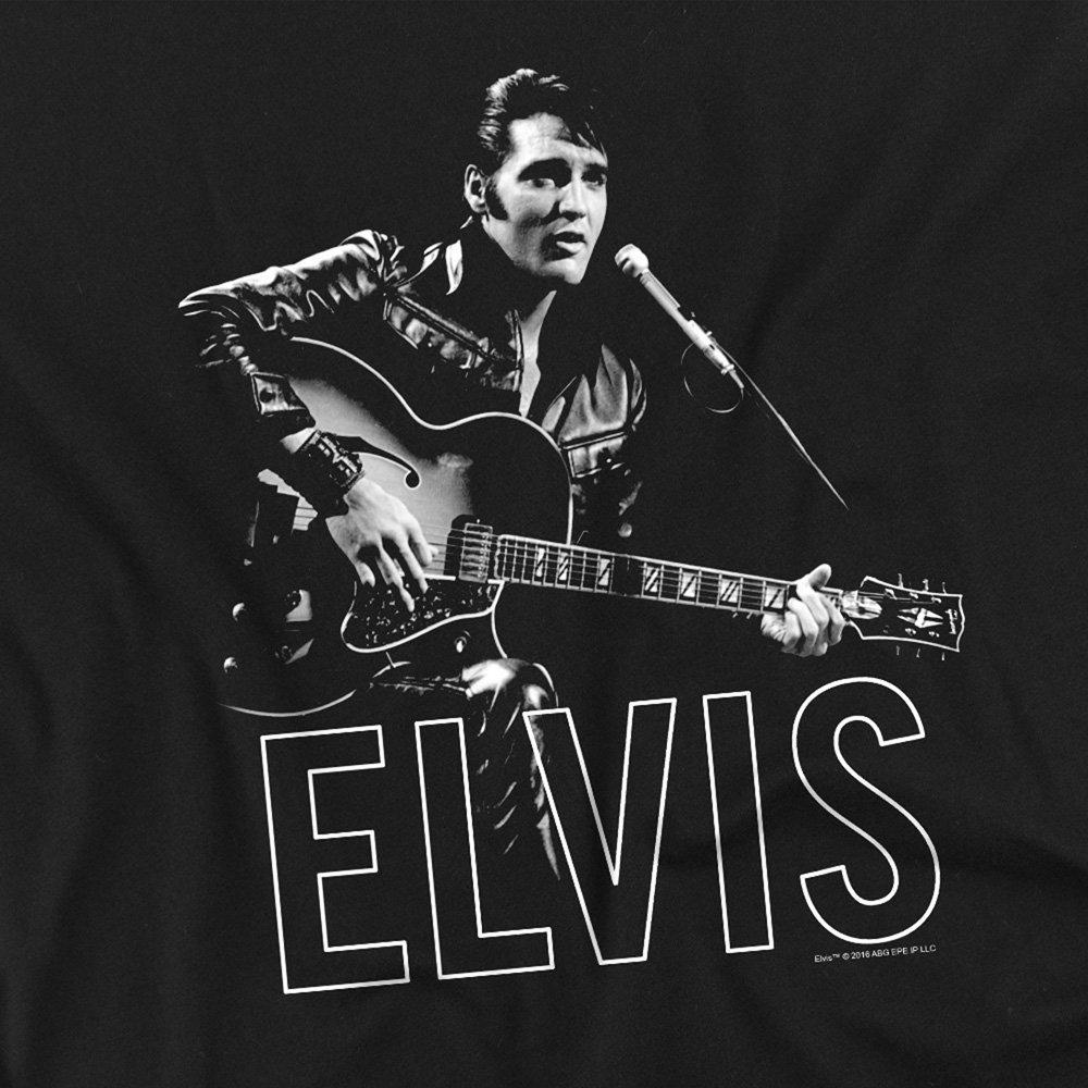 Black - Elvis Presley - Elvis Presley Guitar In Hand T-Shirt Black - 2