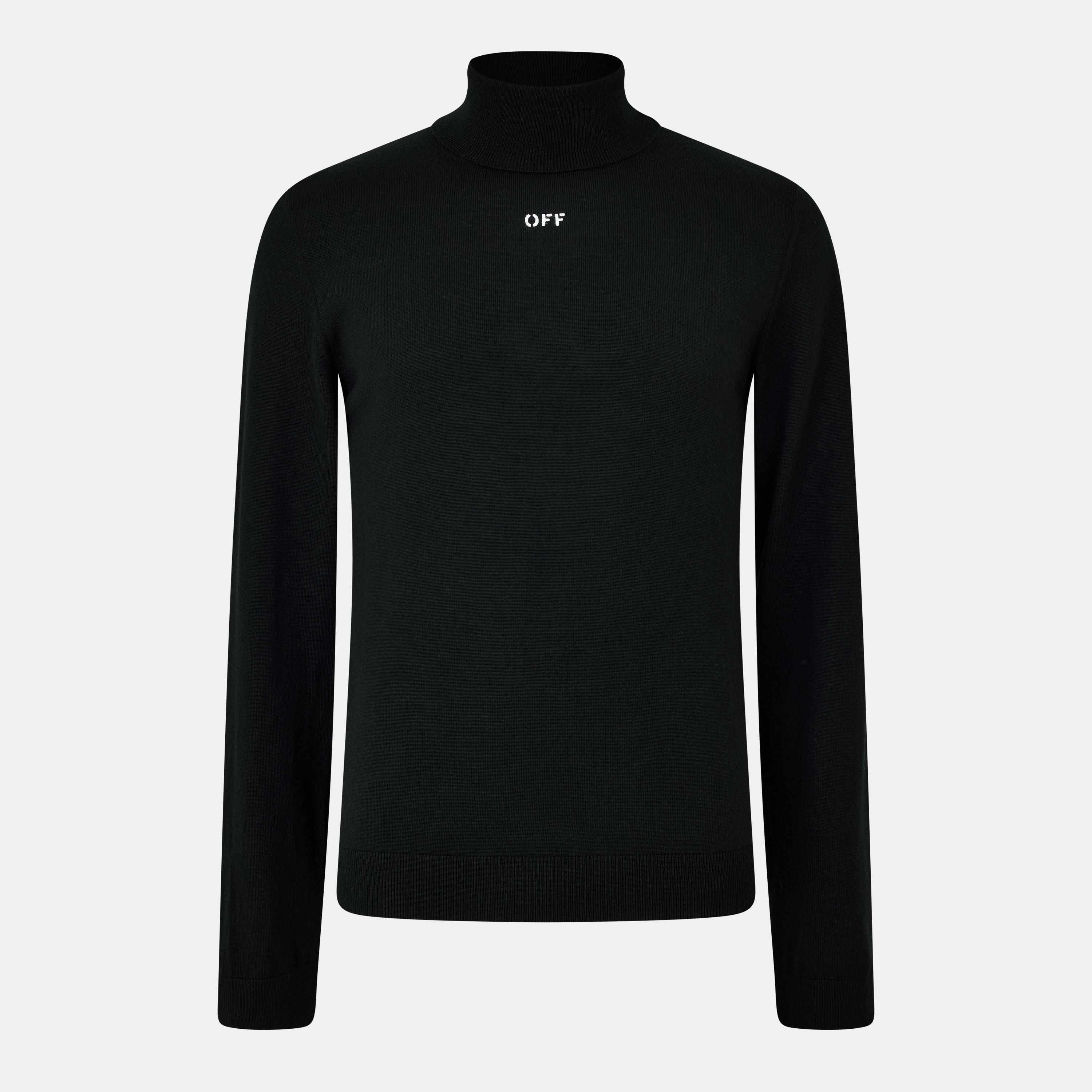 Black/White - Off White - Men's Knitted Top - 1