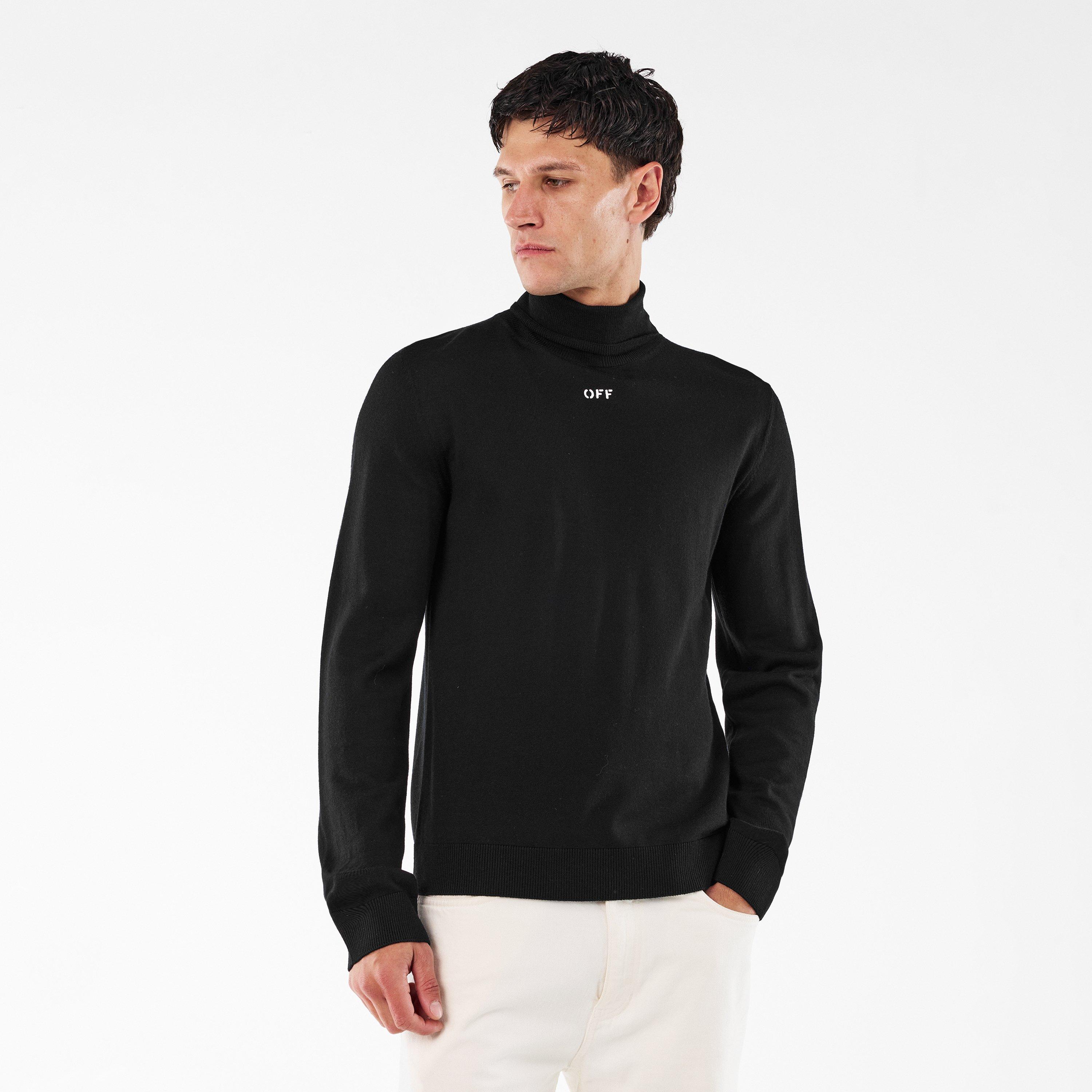 Black/White - Off White - Men's Knitted Top - 3