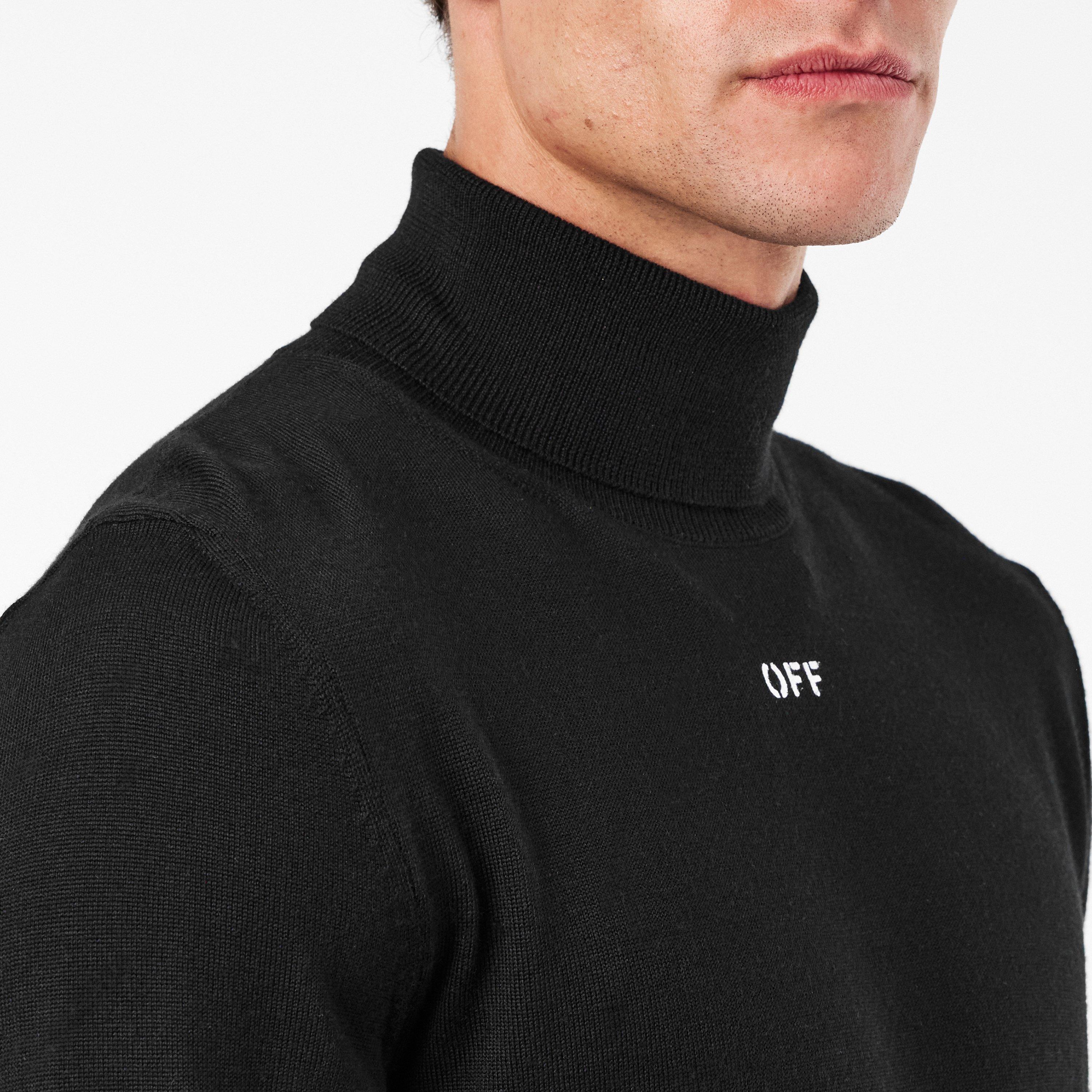 Black/White - Off White - Men's Knitted Top - 5