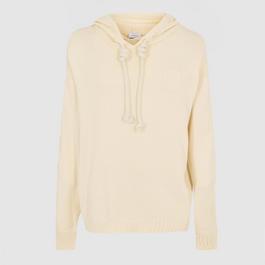 Off White Men's Knitted Hoodie, Fabric Style