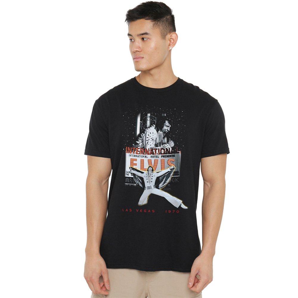 Black - Elvis Presley - Elvis Presley Las Vegas T-Shirt Black - 1