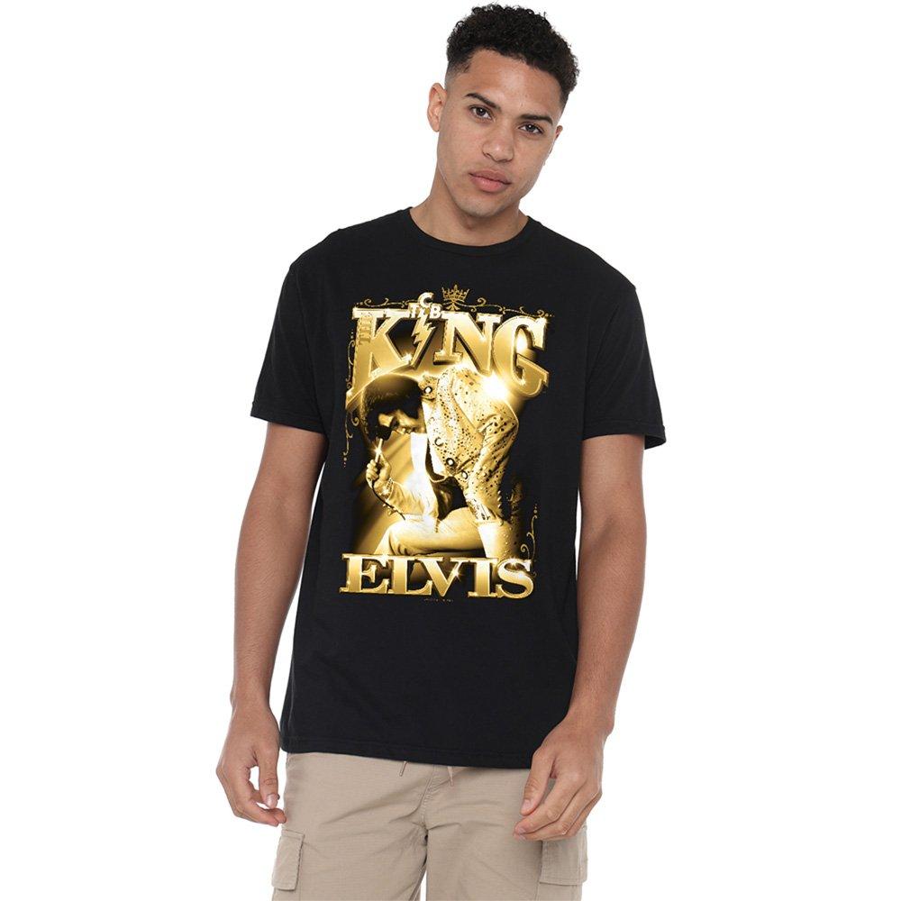 Black - Elvis Presley - Elvis Presley The King T-Shirt Black - 1