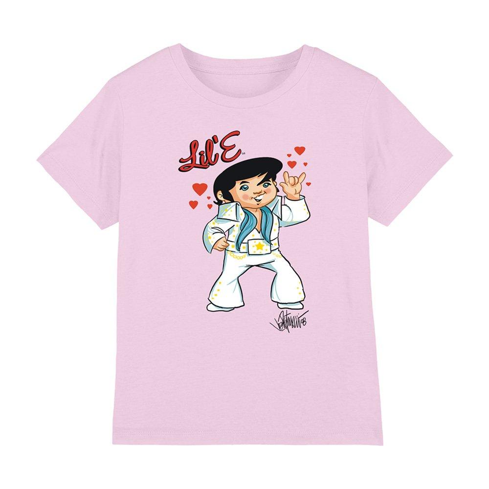 Pink - Elvis Presley - Lil E Kids T-Shirt Pink - 1