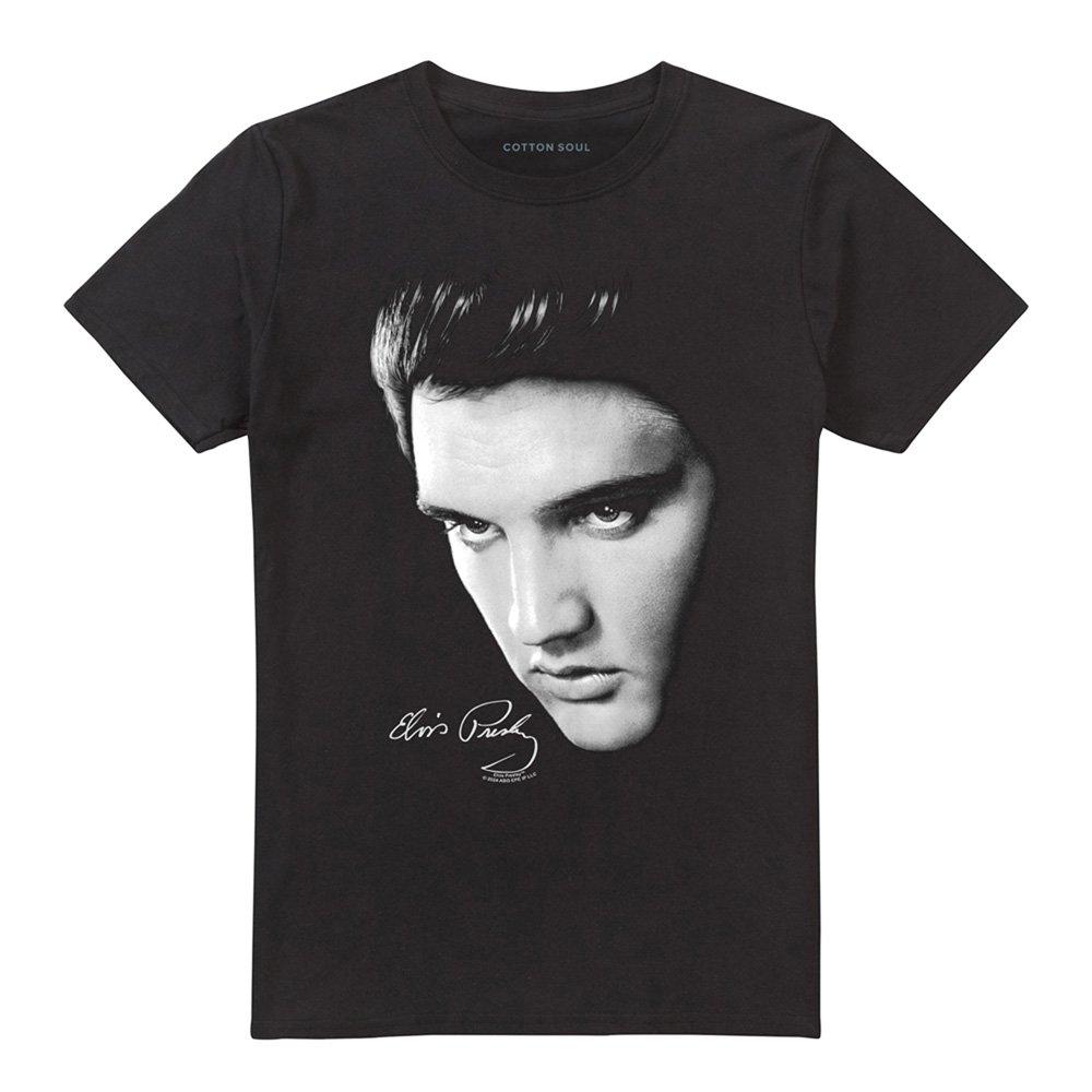Black - Elvis Presley - Elvis Presley Face T-Shirt Black - 4