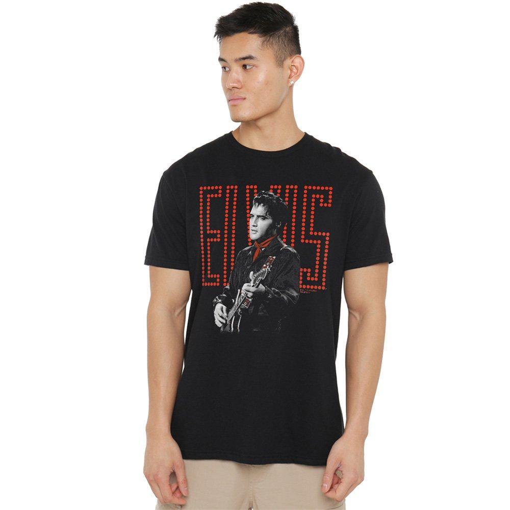 Black - Elvis Presley - Elvis Presley Red Guitarman T-Shirt Black - 1