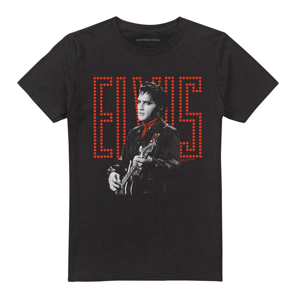 Black - Elvis Presley - Elvis Presley Red Guitarman T-Shirt Black - 4