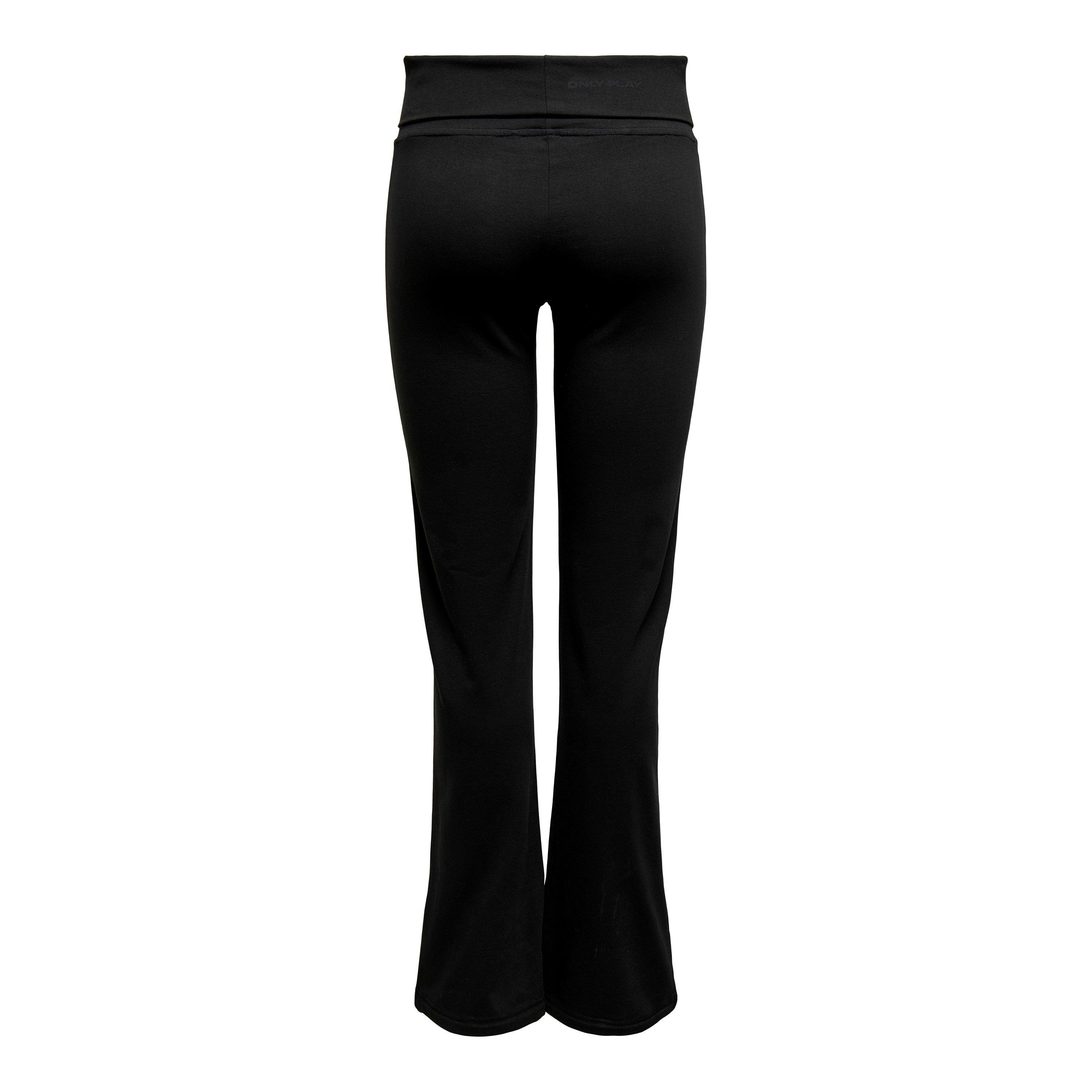 Schwarz - Only Play - Mid Waist Flared Jazz Pants - 3