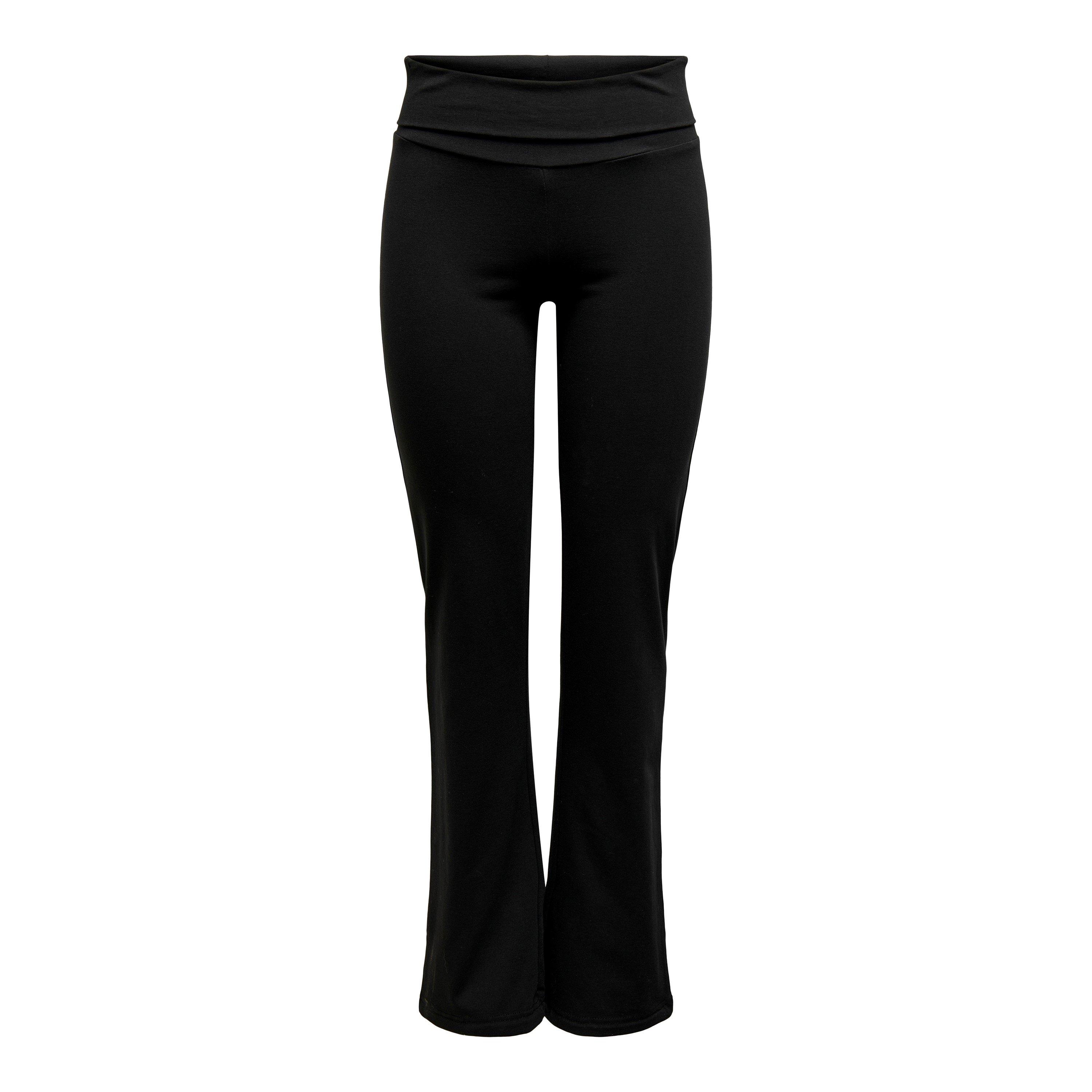 Schwarz - Only Play - Mid Waist Flared Jazz Pants - 4