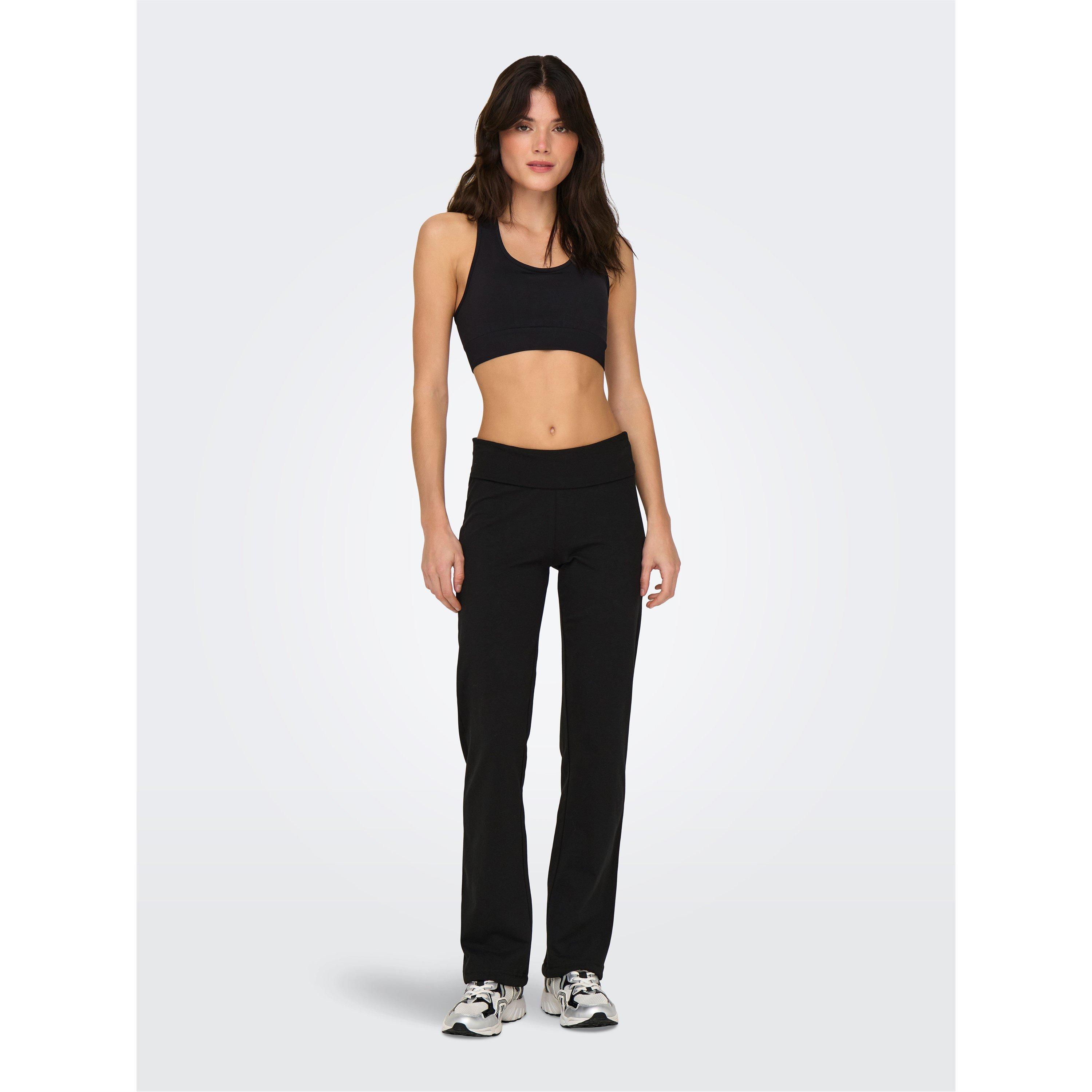 Schwarz - Only Play - Mid Waist Flared Jazz Pants - 7