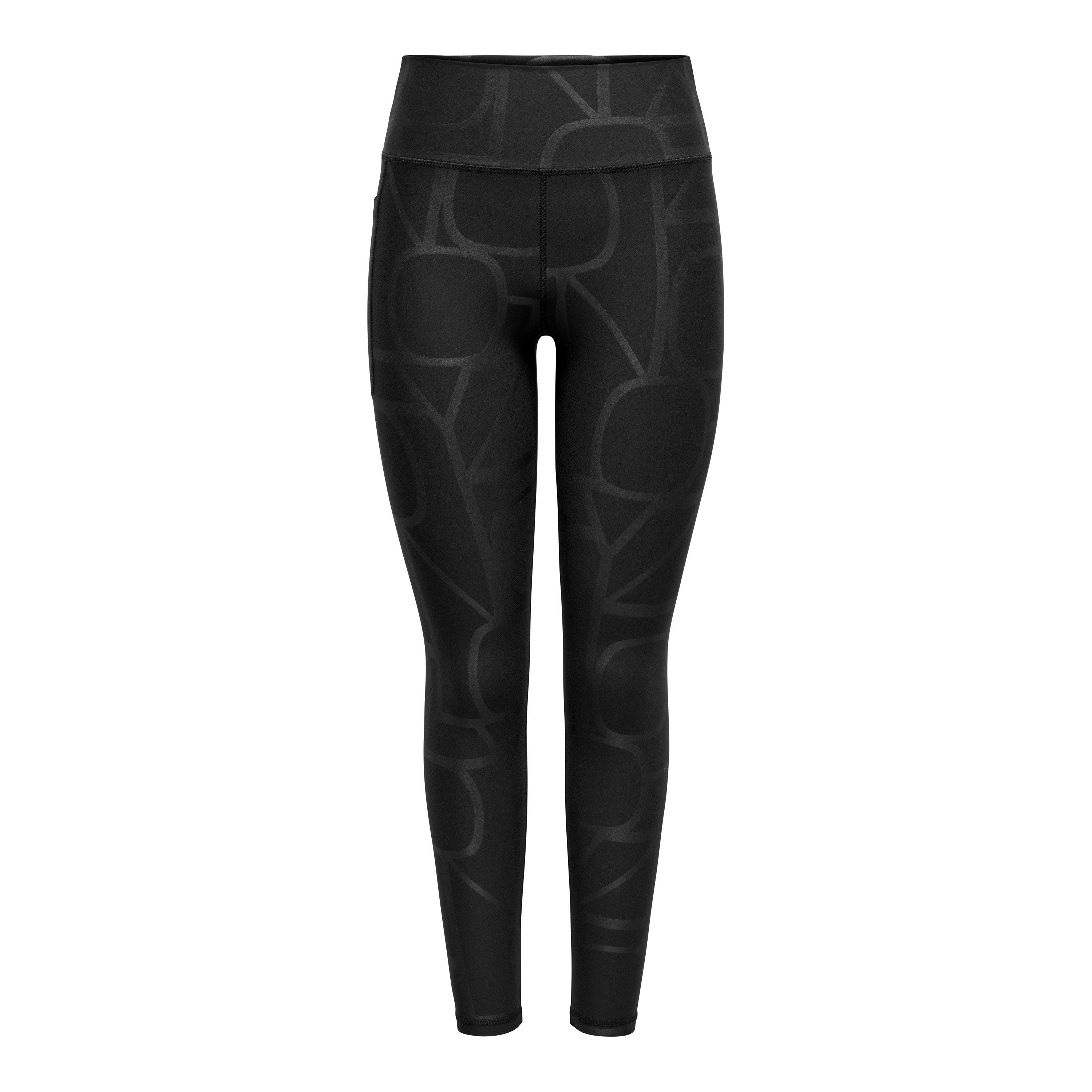 Zwart/Ht Print - Only Play - Logo High Waist Training Leggings - 3