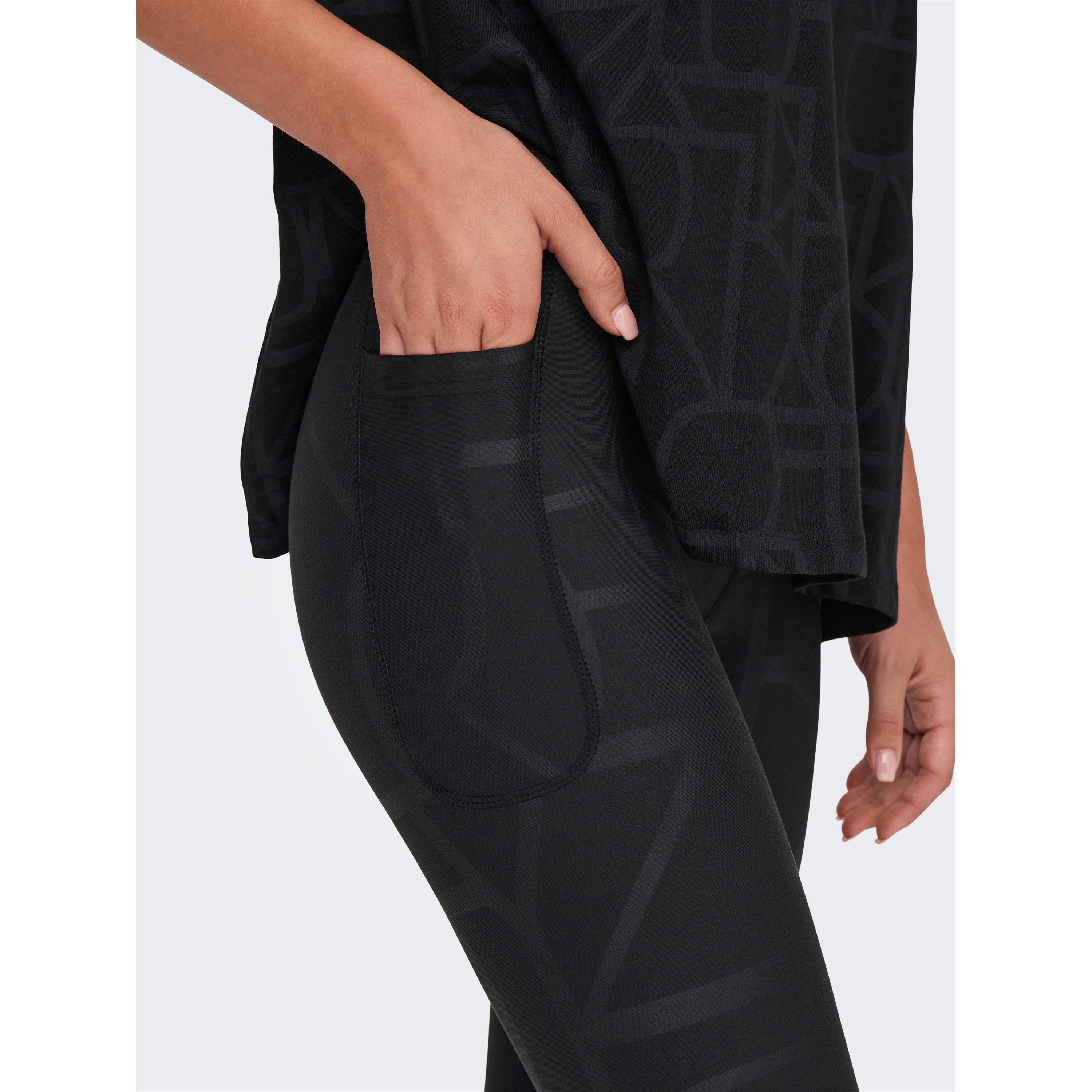 Zwart/Ht Print - Only Play - Logo High Waist Training Leggings - 5
