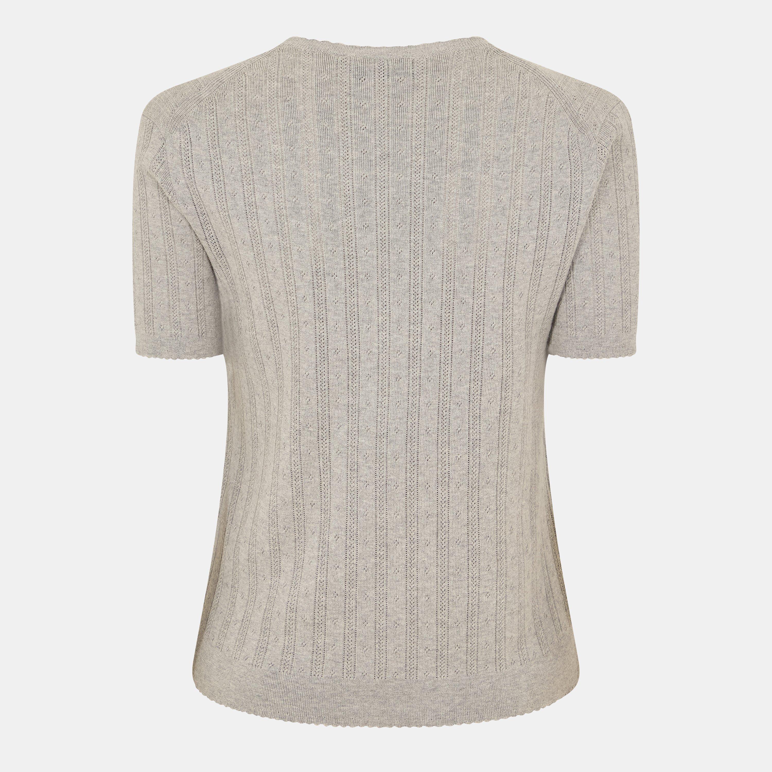 Grigio - Miu Miu - Women's Tailored Fit Crew Neck Jumper - 2