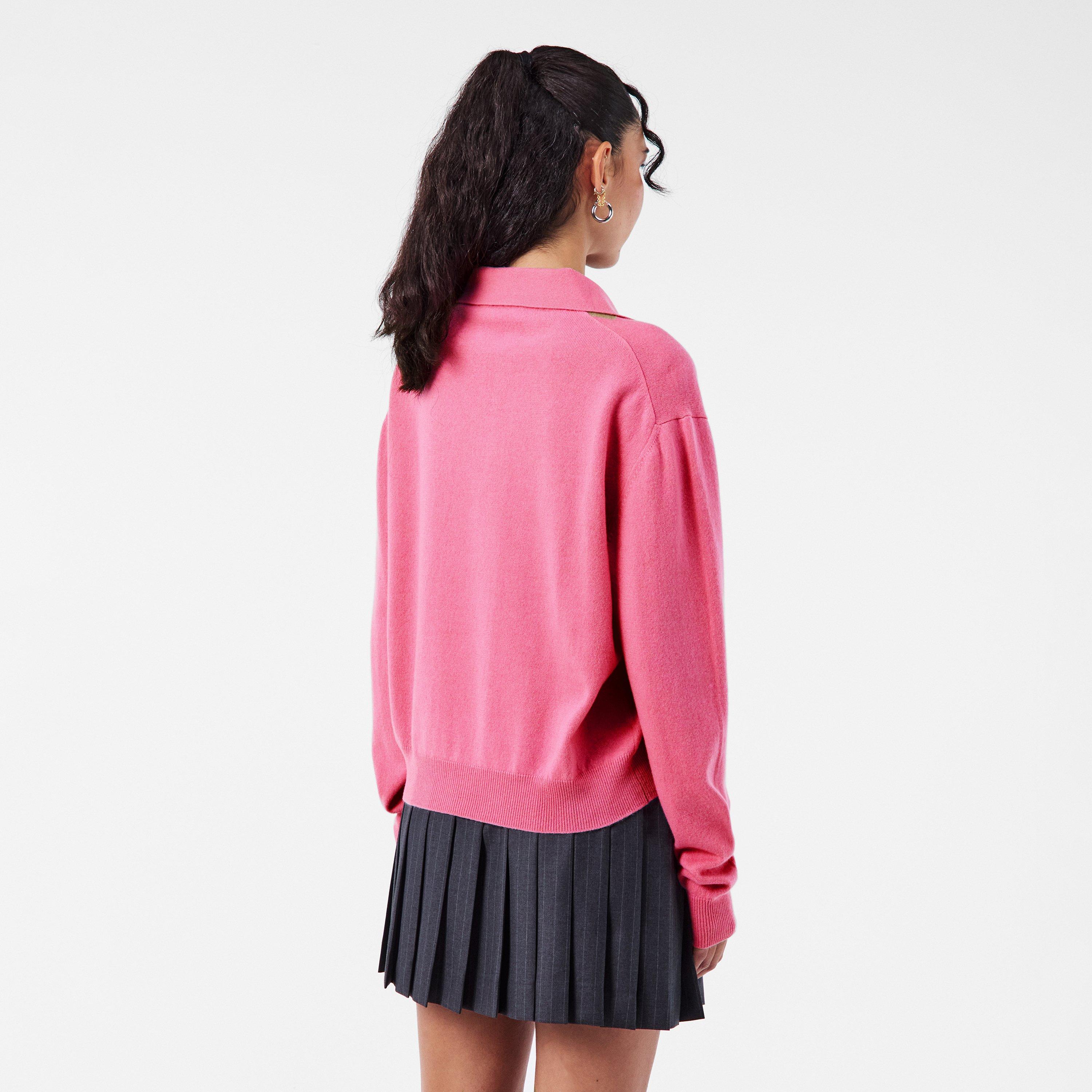 Rosa - Miu Miu - Women's Cashmere Argyle Crew Neck Jumper - 4