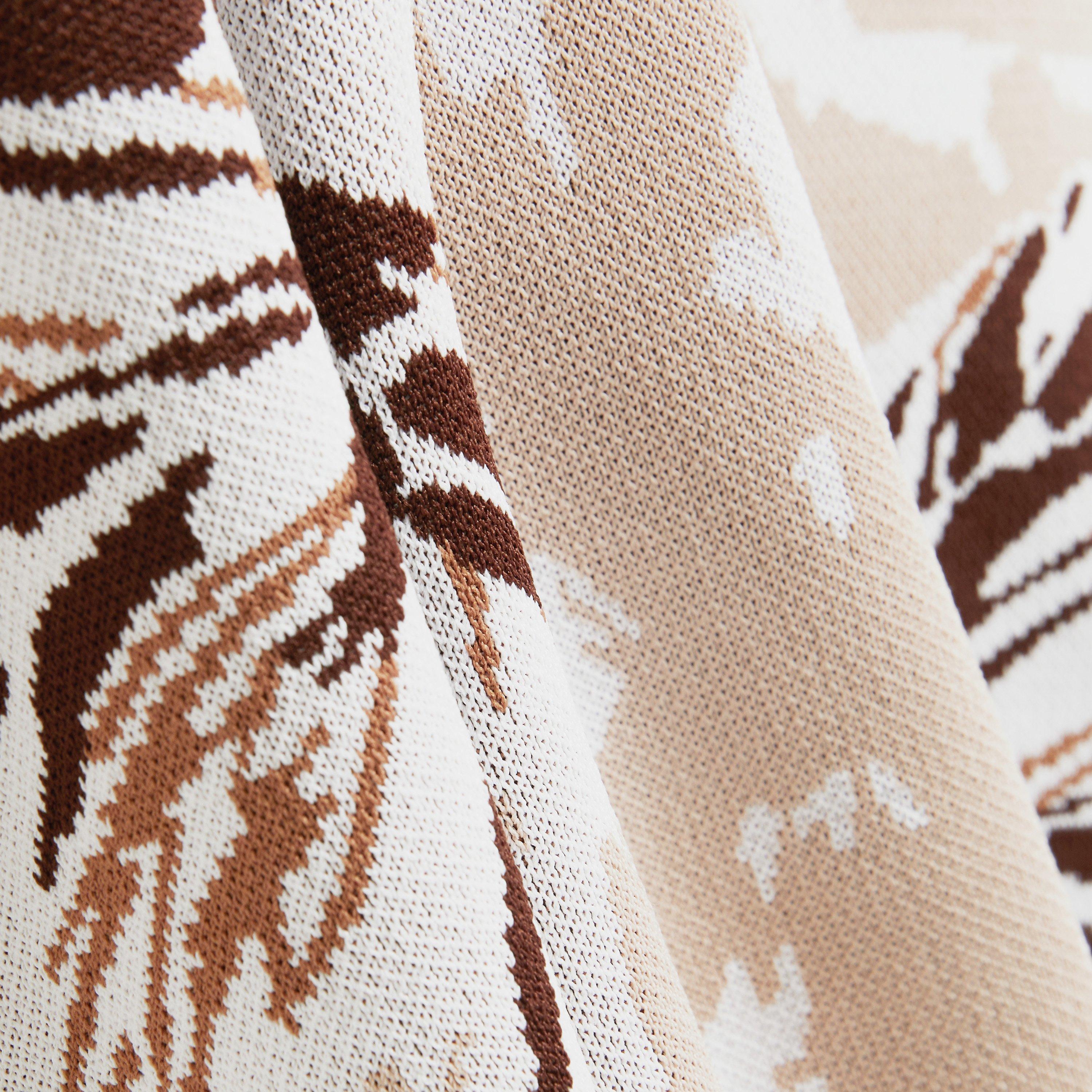 Taupe - Ted Baker - Ted SS Knit Leaf T Sn62 - 4