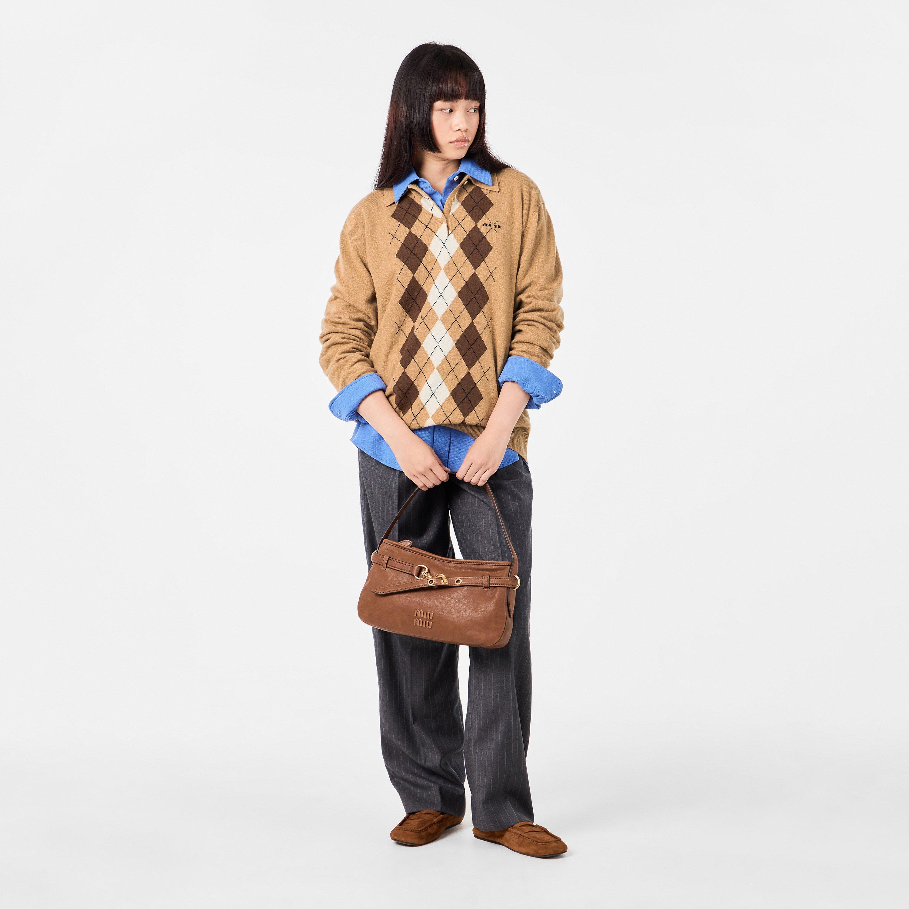 Cammello - Miu Miu - Women's Knitwear Crew Neck Jumper - 6