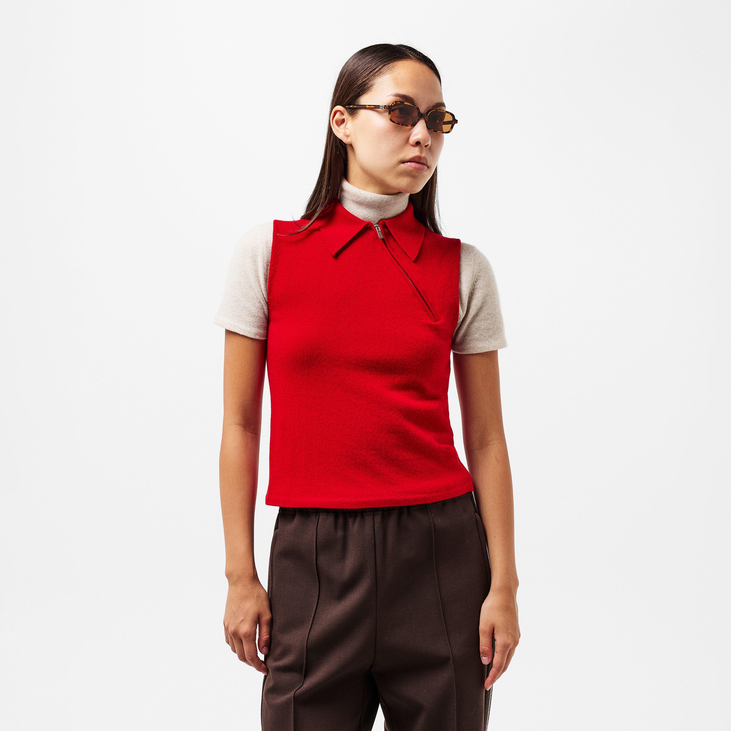 Rosso - Miu Miu - Women's Crew Neck Jumper - 3