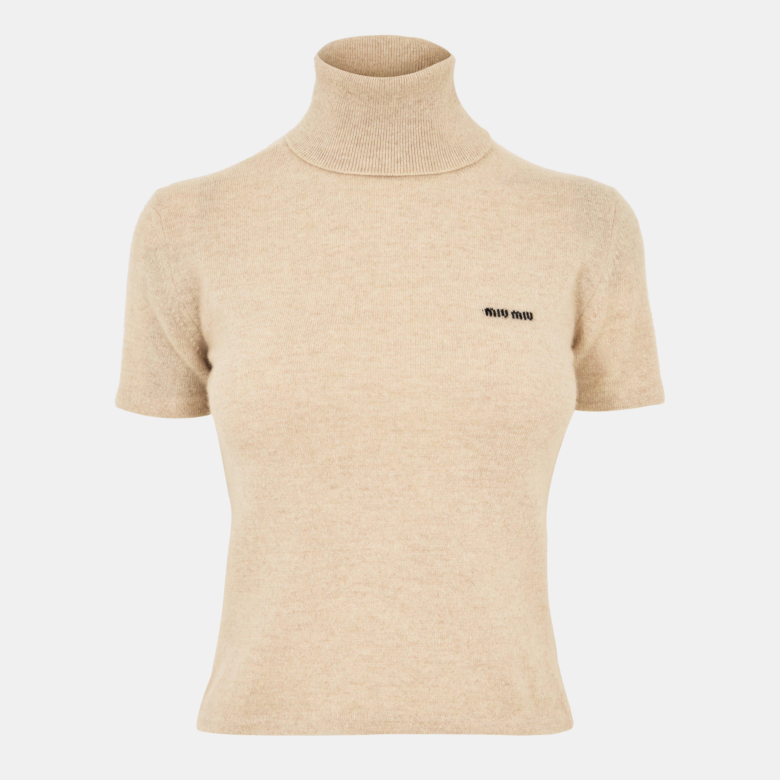 Sabbia - Miu Miu - Women's Soft Knit Crew Neck Jumper - 1