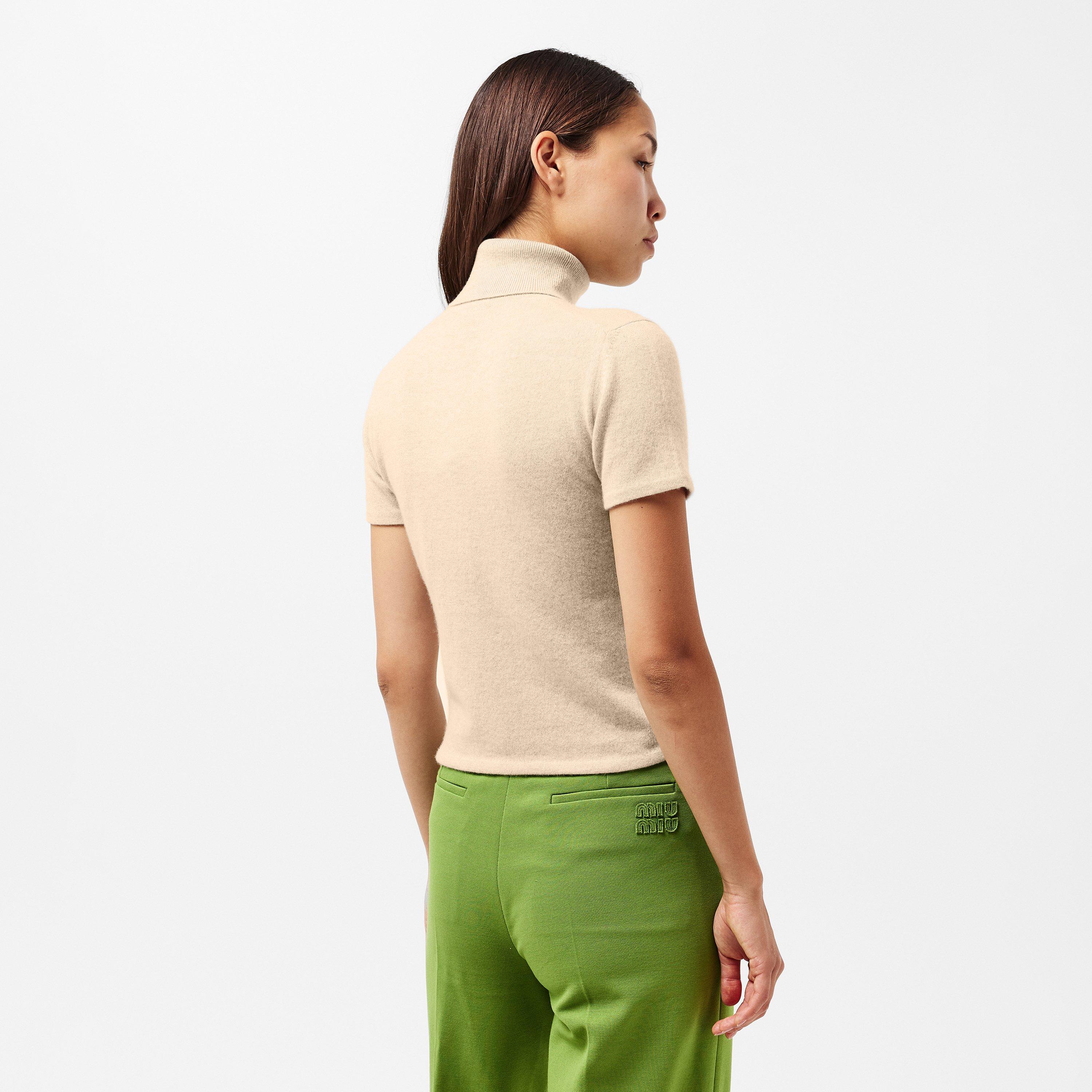 Sabbia - Miu Miu - Women's Soft Knit Crew Neck Jumper - 4