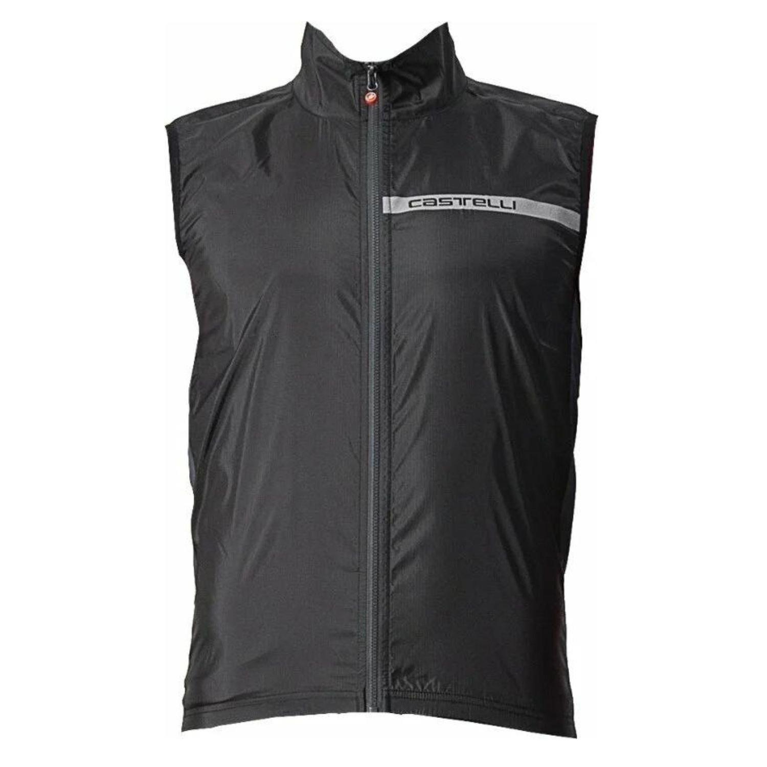 Castelli Men's Squadra Windproof Packable Sleeveless Gilet - Light Black - Medium