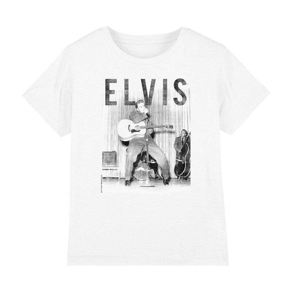 White - Elvis Presley - With The Band Kids T-Shirt White - 1