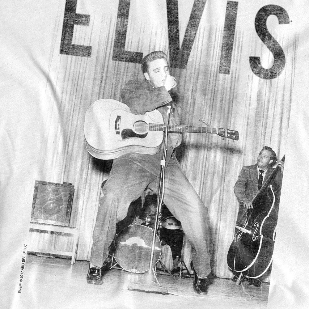 White - Elvis Presley - With The Band Kids T-Shirt White - 2