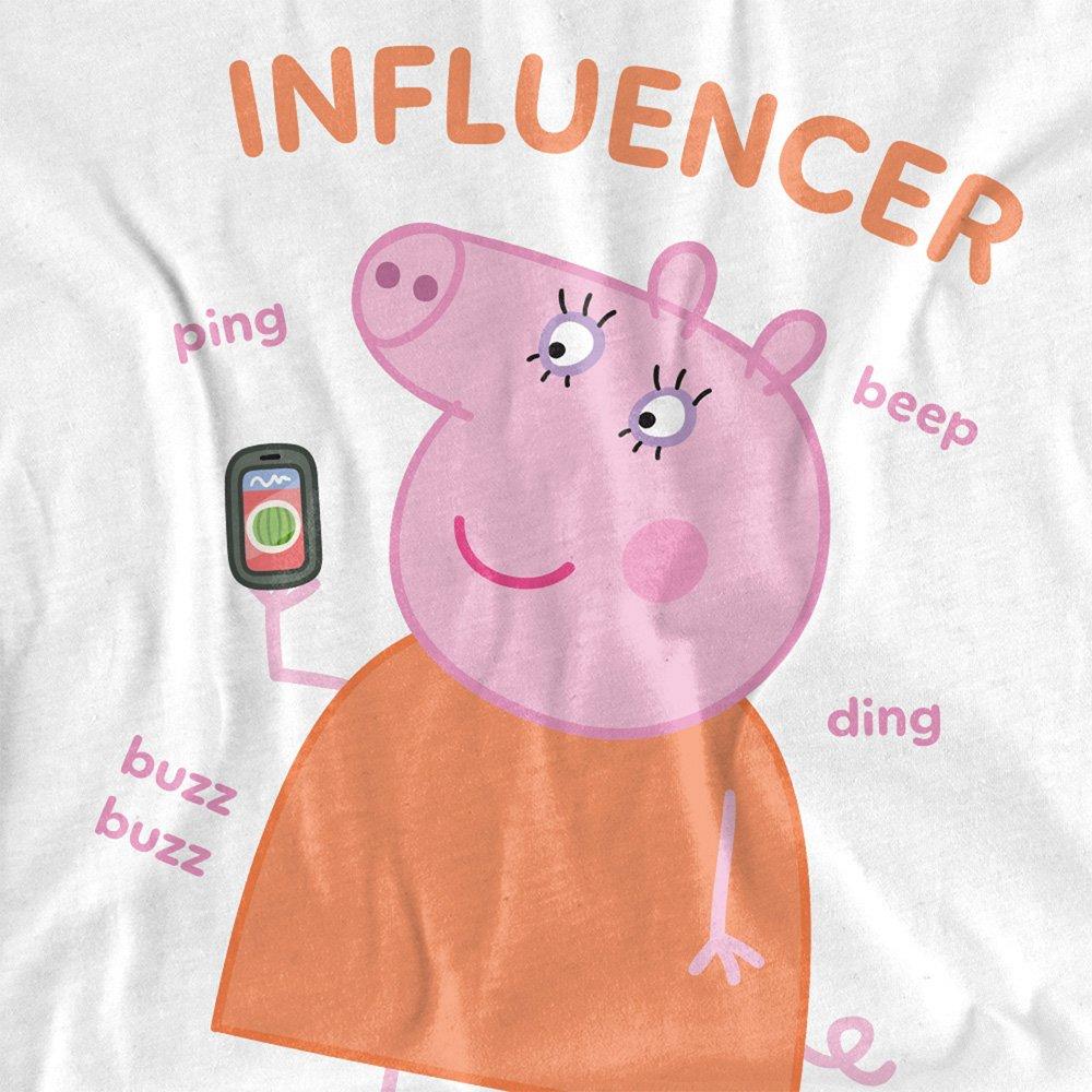 White - Hasbro - Peppa Pig - Mummy Pig Influencer T-Shirt White - 2