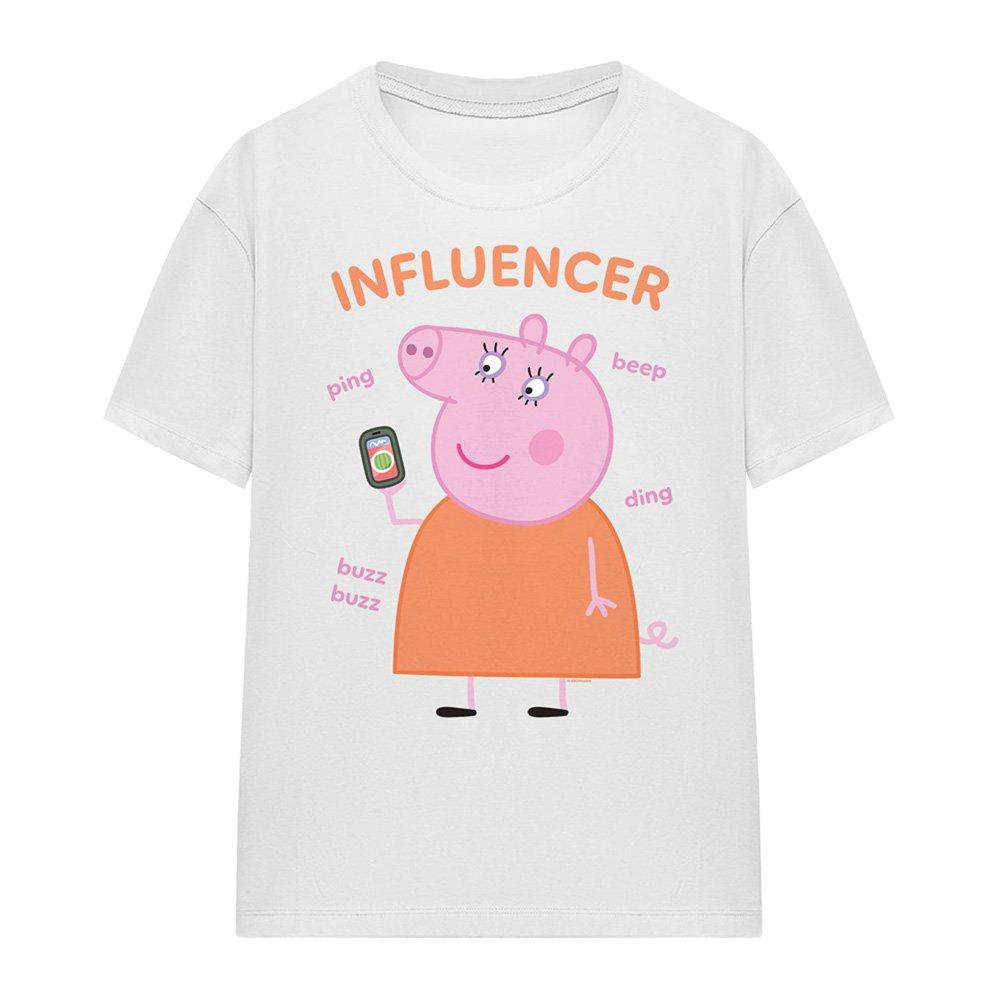 White - Hasbro - Peppa Pig - Mummy Pig Influencer T-Shirt White - 4