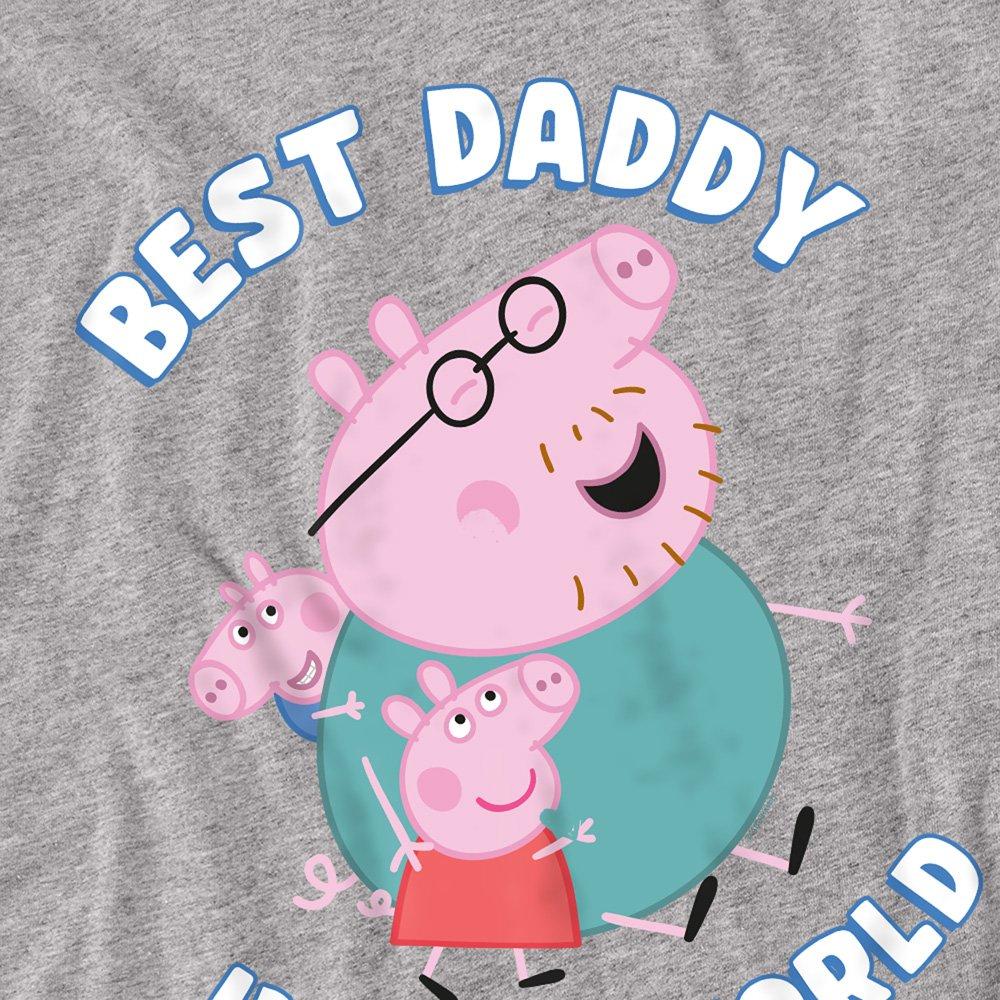 Grey - Hasbro - Peppa Pig Best Daddy In The World Long Sleeve T Sh - 2