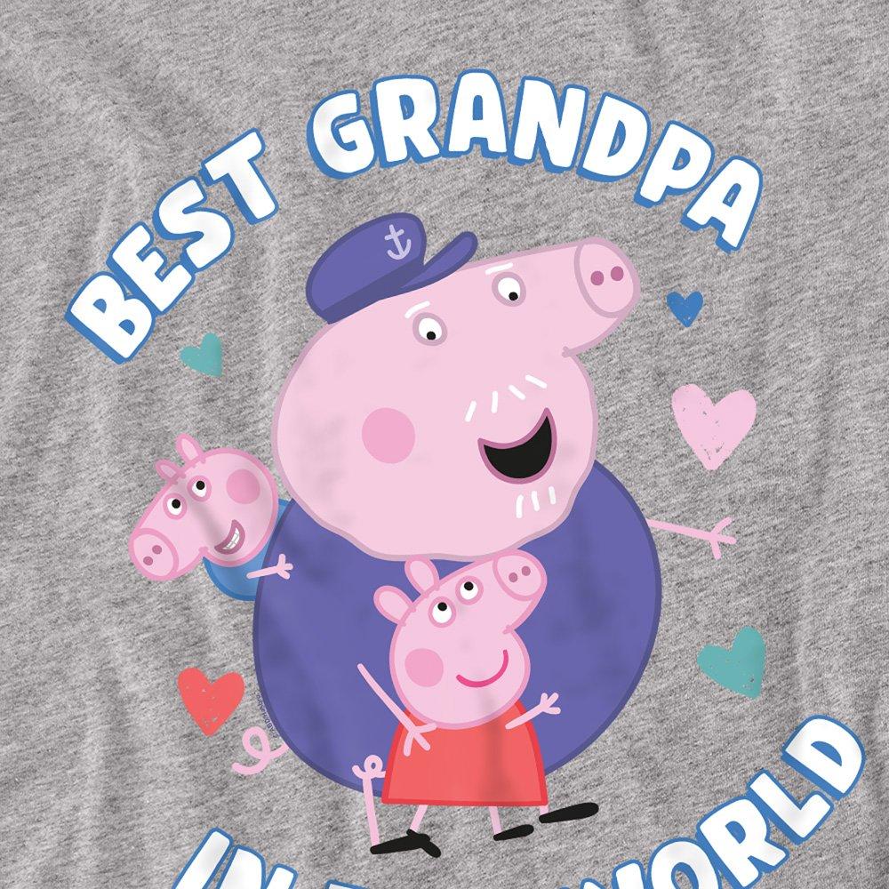 Grey - Hasbro - Peppa Pig Best Grandpa In The World Long Sleeve T - 2