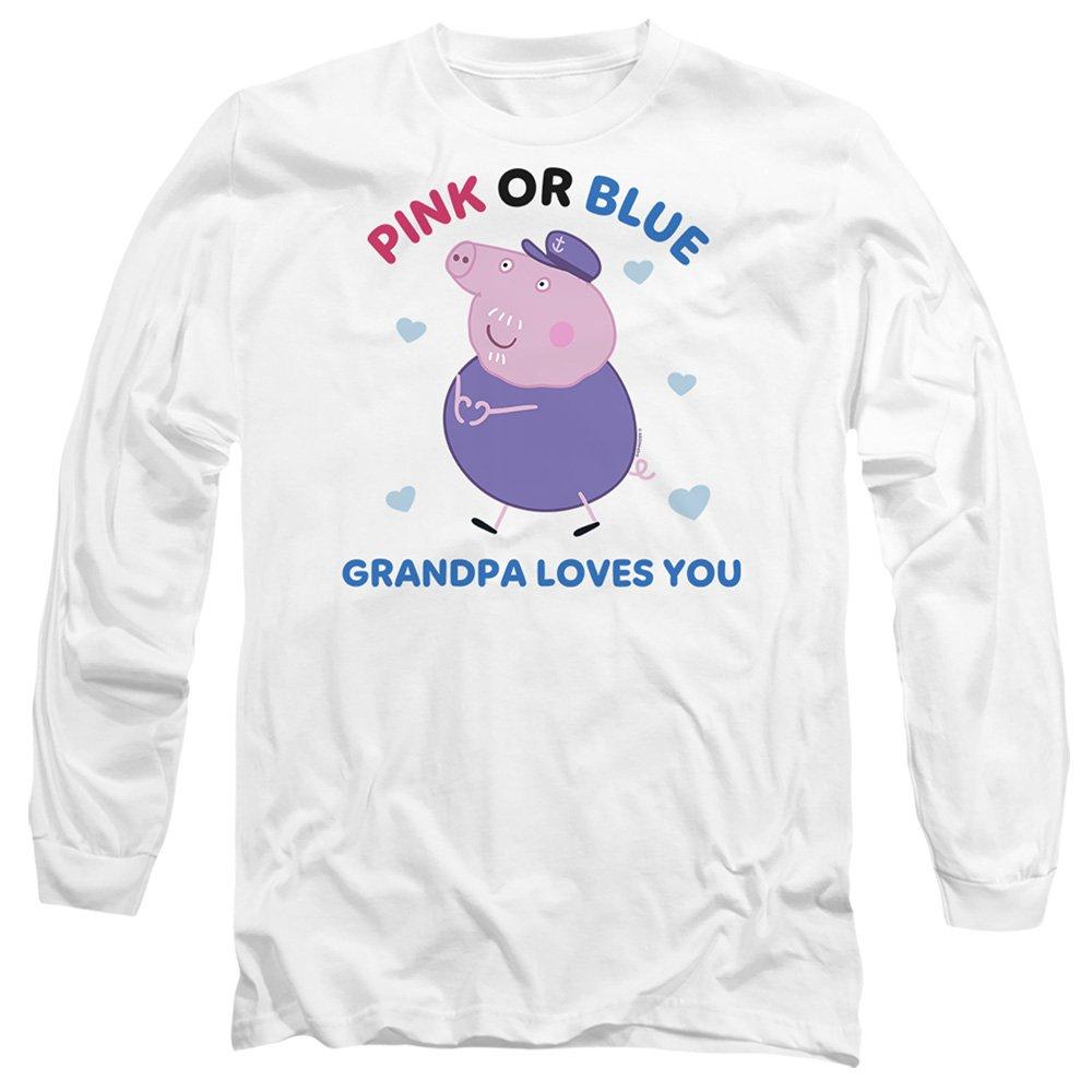 White - Hasbro - Peppa Pig Pink Or Blue Grandpa Pig Loves You Long - 1
