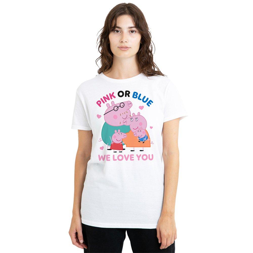 White - Hasbro - Peppa Pig Family Pink Or Blue We Love You T Shirt - 1