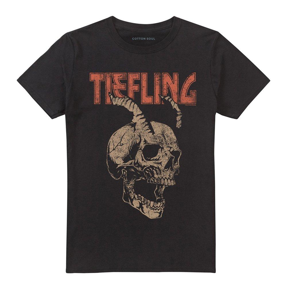 Black - Hasbro - Dungeons Dragons Tiefling Horn Skull T-Shirt Blac - 4