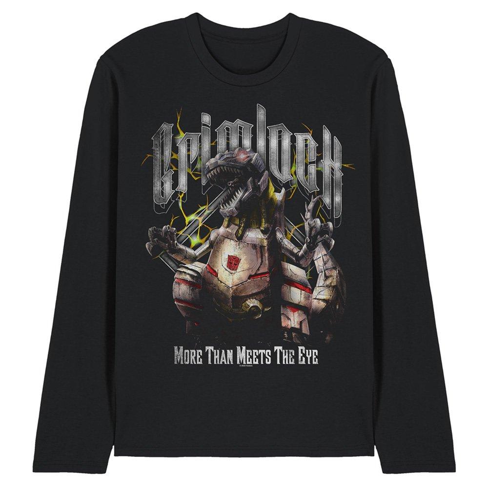 Black - Hasbro - Transformers Grimlock Heavy Metal Long Sleeve T-Sh - 1