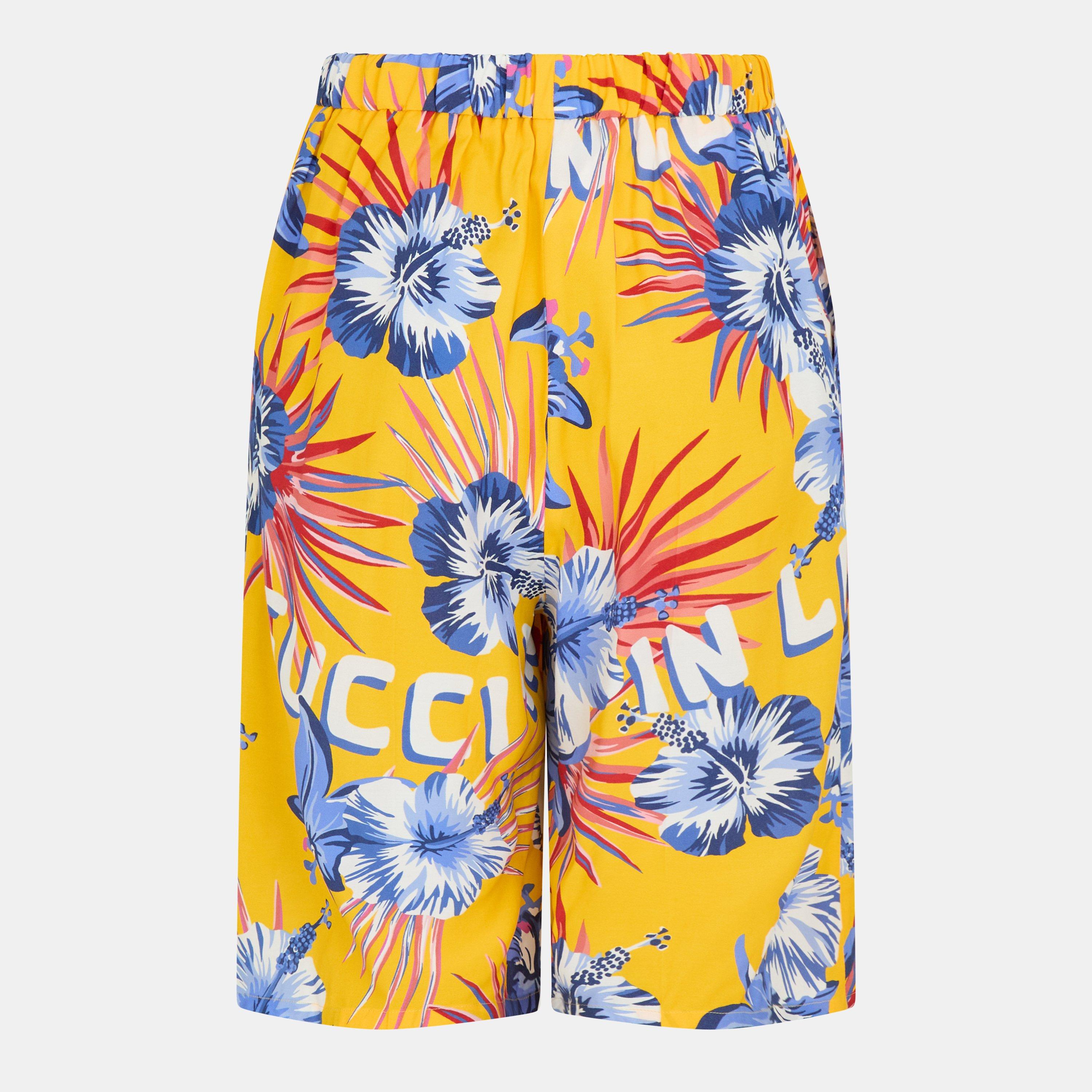 Crop/L Blue/Mc - Gucci - Women's Bermuda Tailored Chino Shorts - 2