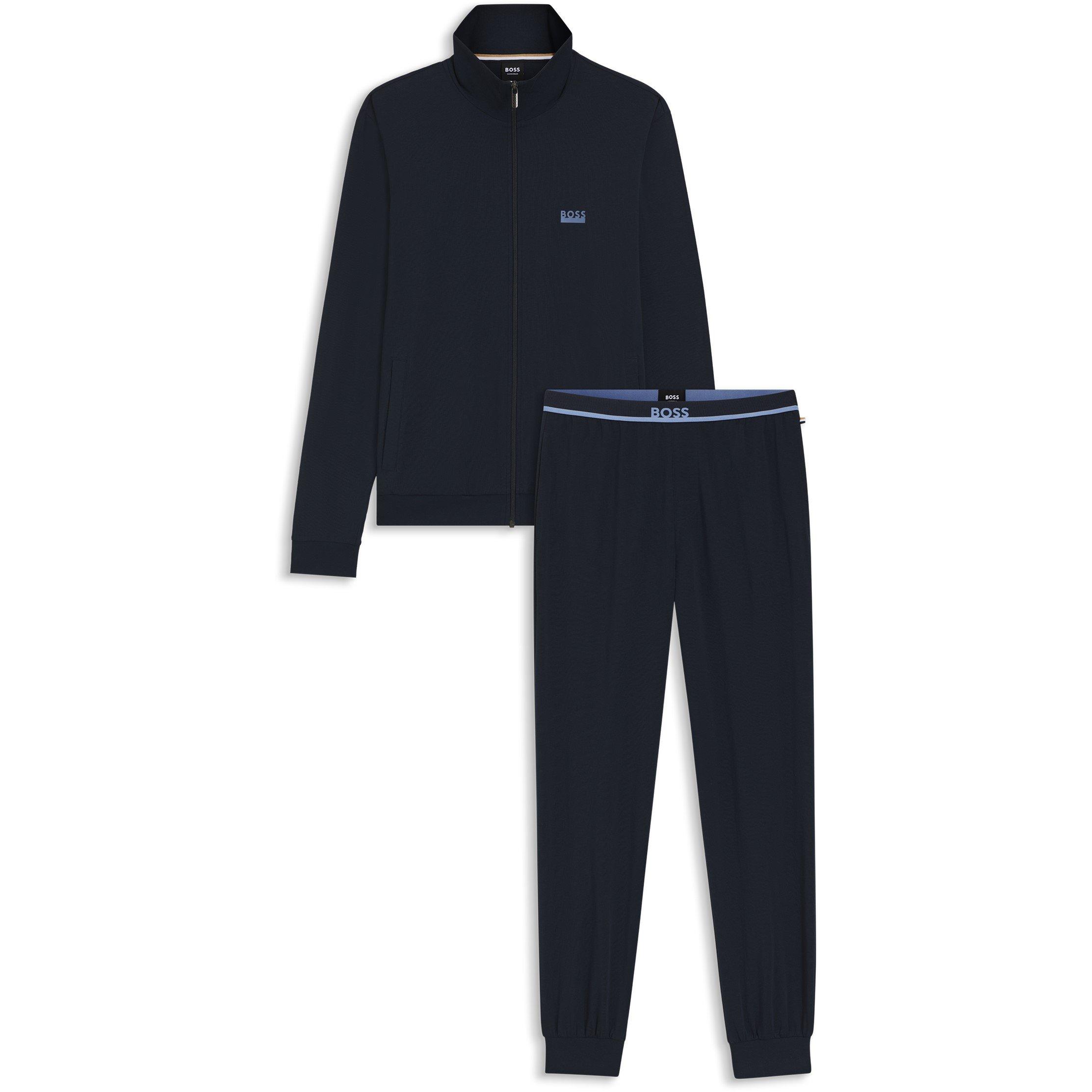 Boss Mens BOSS Bodywear Matching Long PJ Set - Dark Blue 403 - XL
