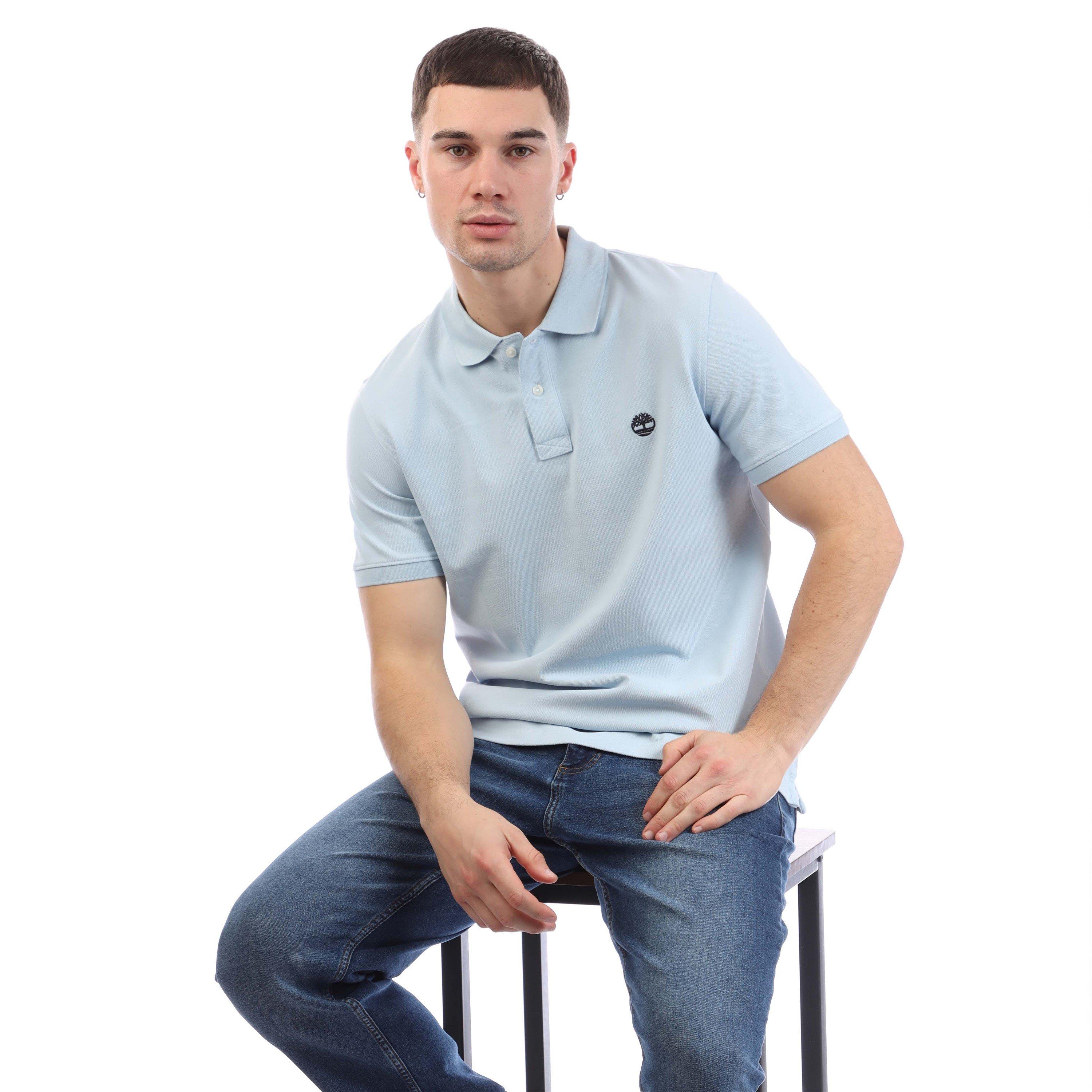 Blue - Timberland - Millers River Polo Shirt - 4