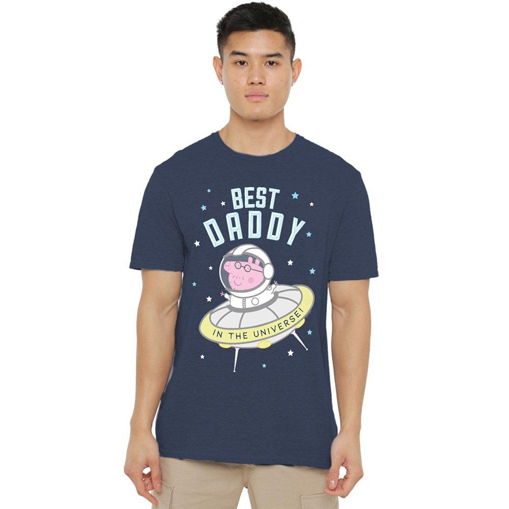 Navy - Hasbro - Peppa Pig Best Daddy Pig In The Universe T Shirt - 1
