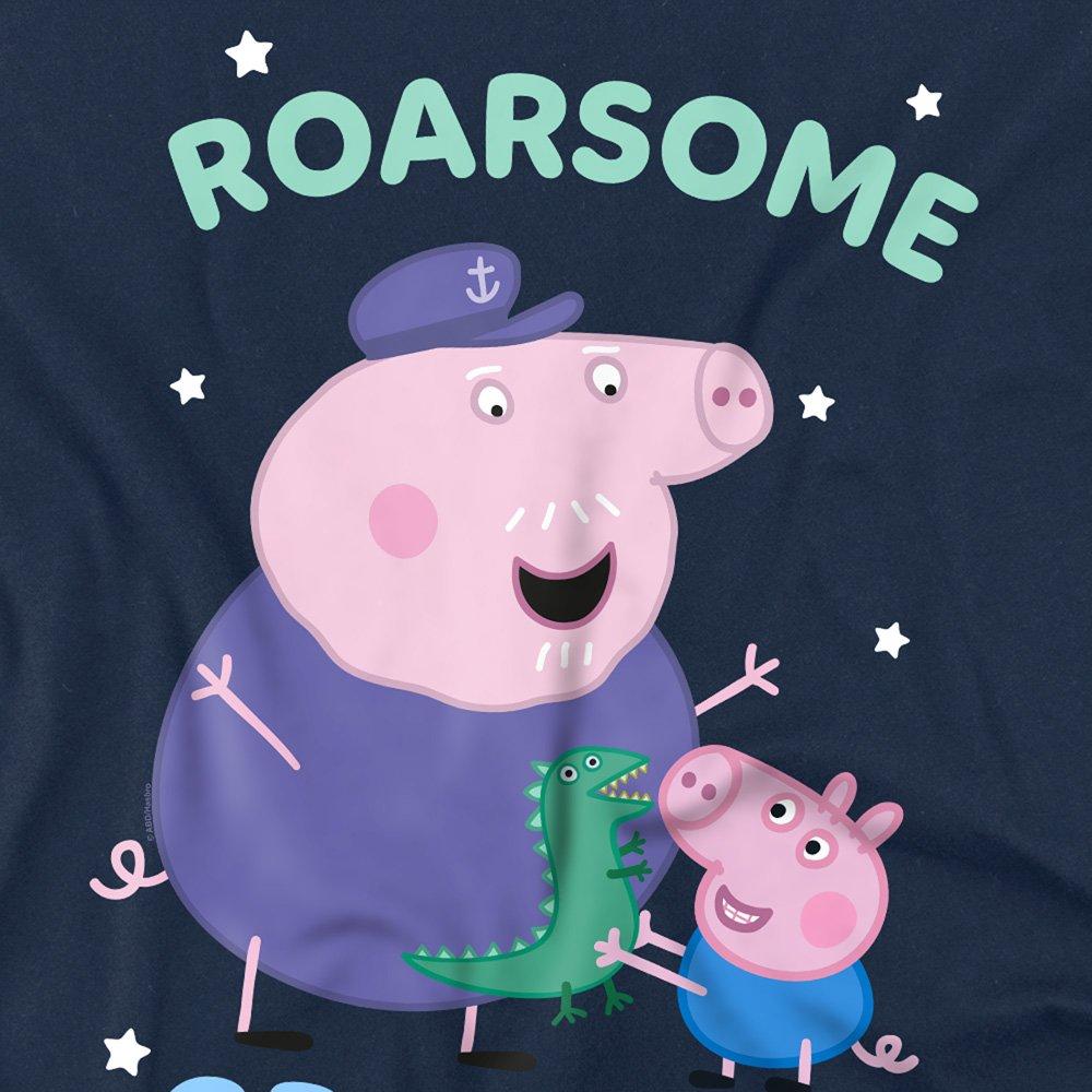 Navy - Hasbro - Peppa Pig Roarsome Grandpa Pig T Shirt Navy - 2