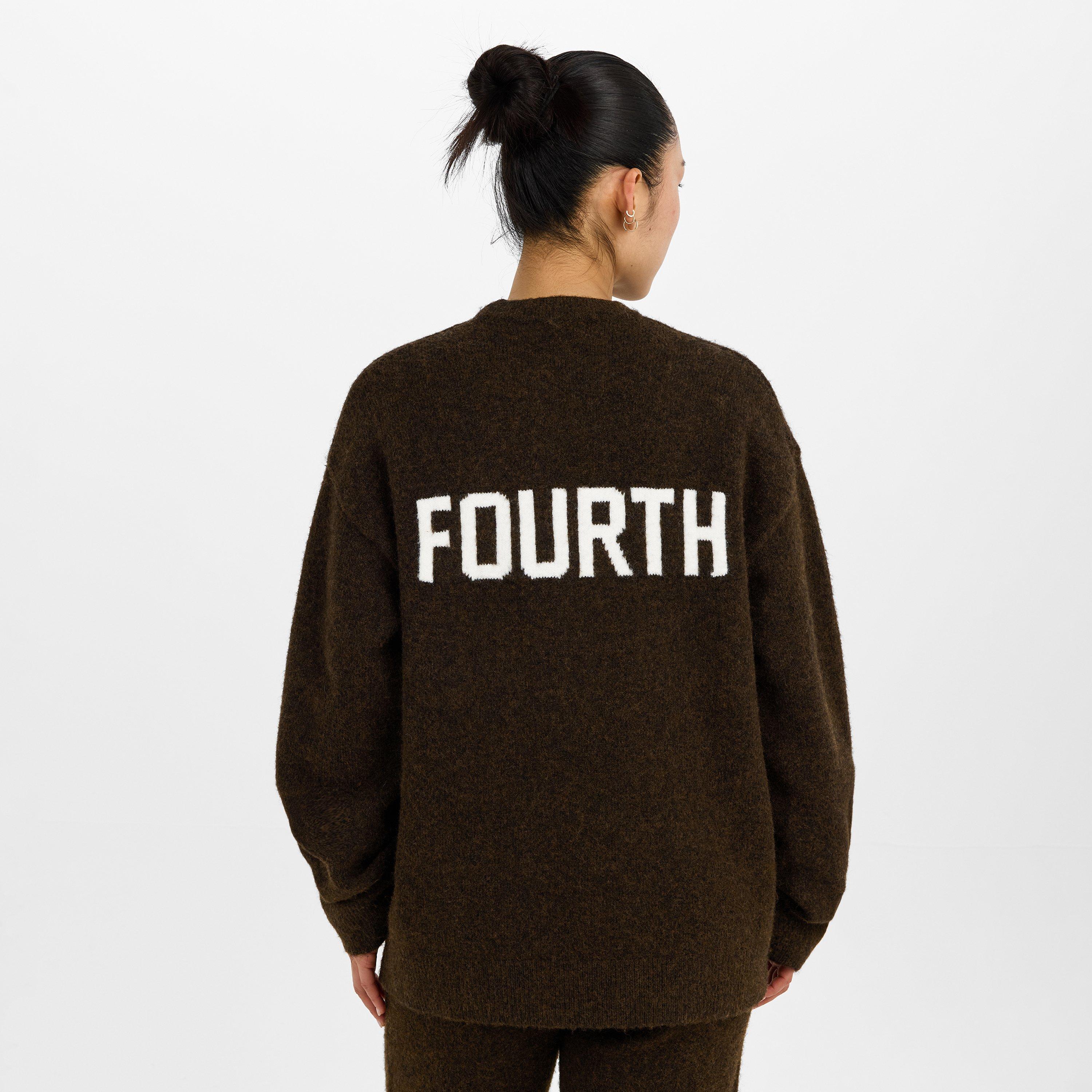 Chocolate - 4th and Reckless - Women's Brady Cotton Crew Neck Jumper - 4