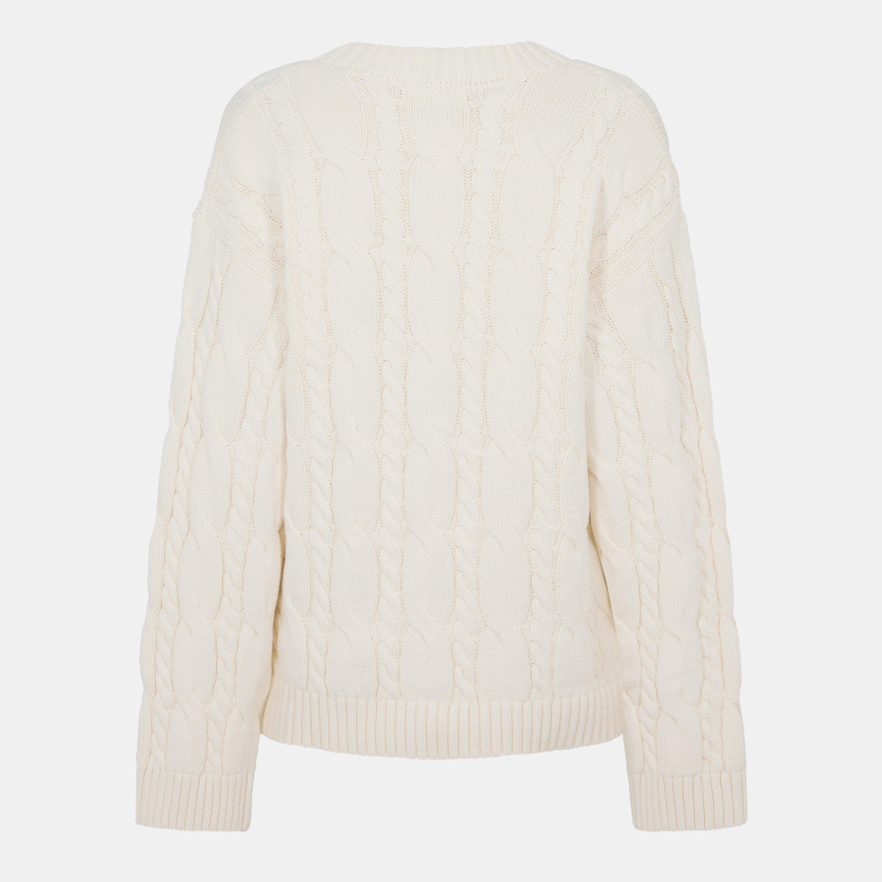 Cream - 4th and Reckless - Women's Jordan V Knitted Crew Neck Jumper - 2
