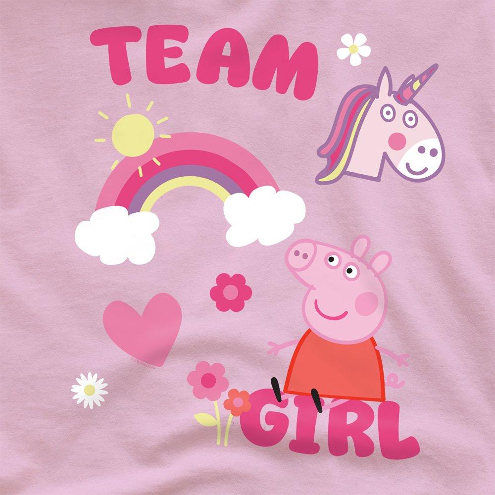 Pink - Hasbro - Peppa Pig Team Girl Icons T Shirt Light Pink - 2