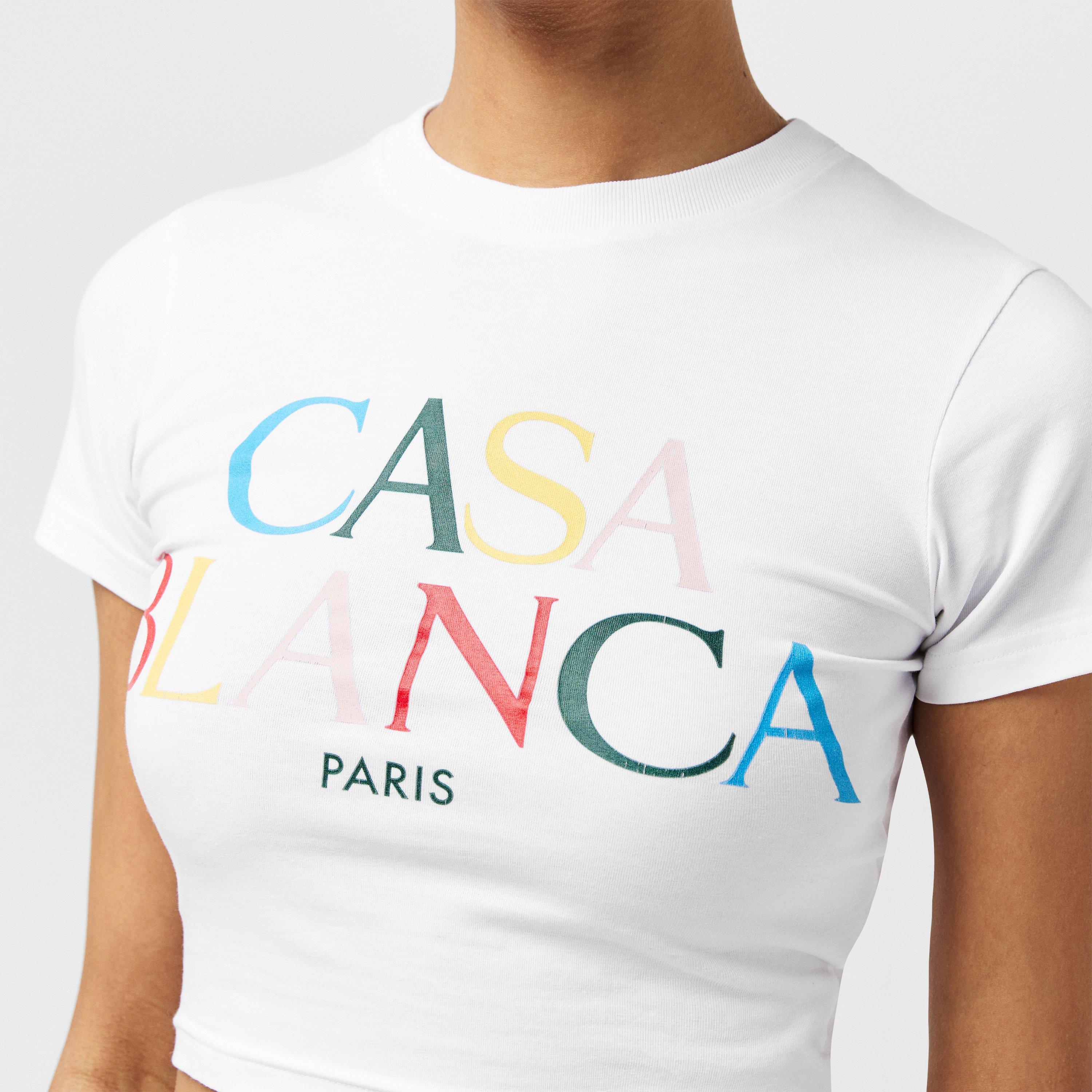 White - Casablanca - Women's Casa Stack Baby Tee - 5