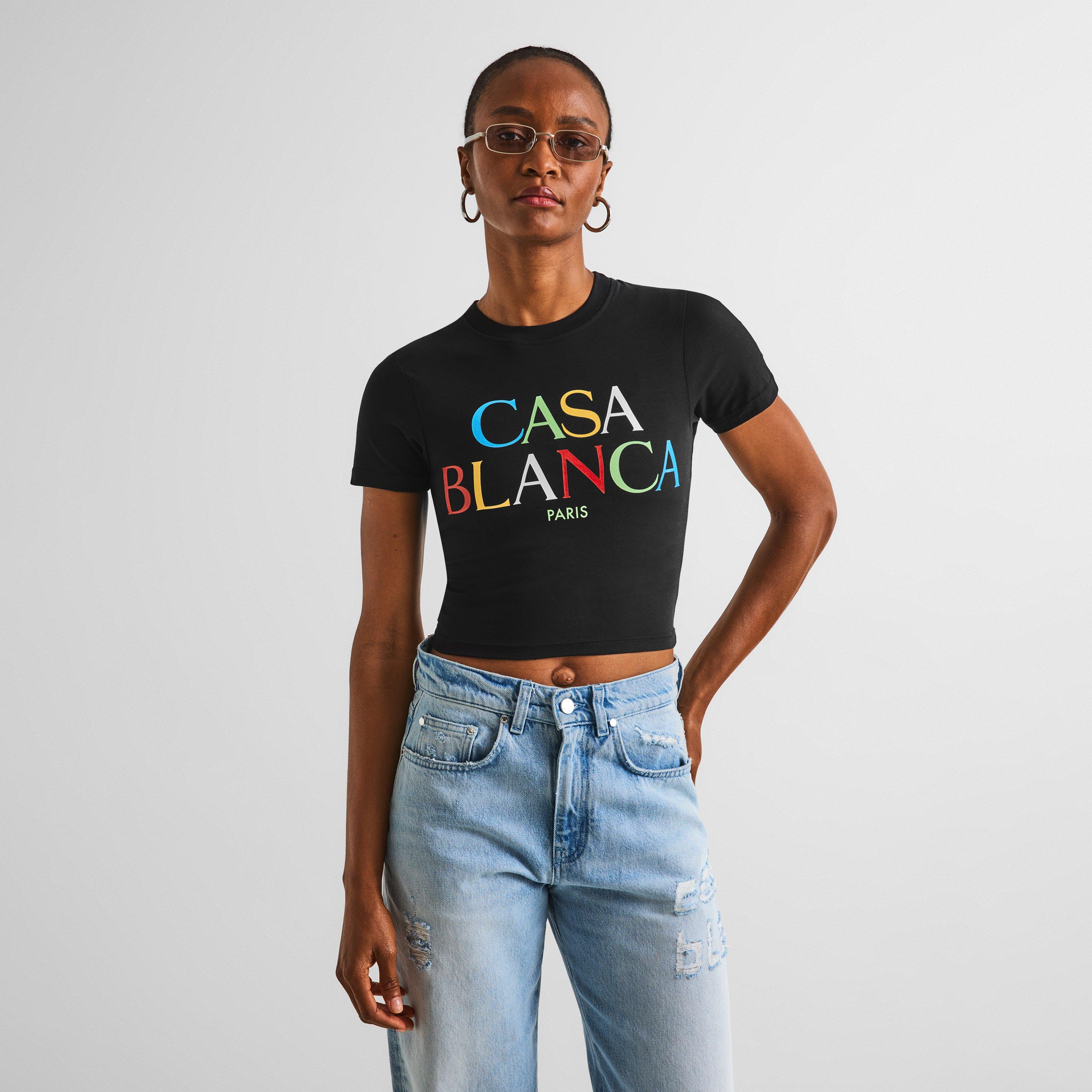 Black - Casablanca - Women's Casa Stack Baby Tee - 3