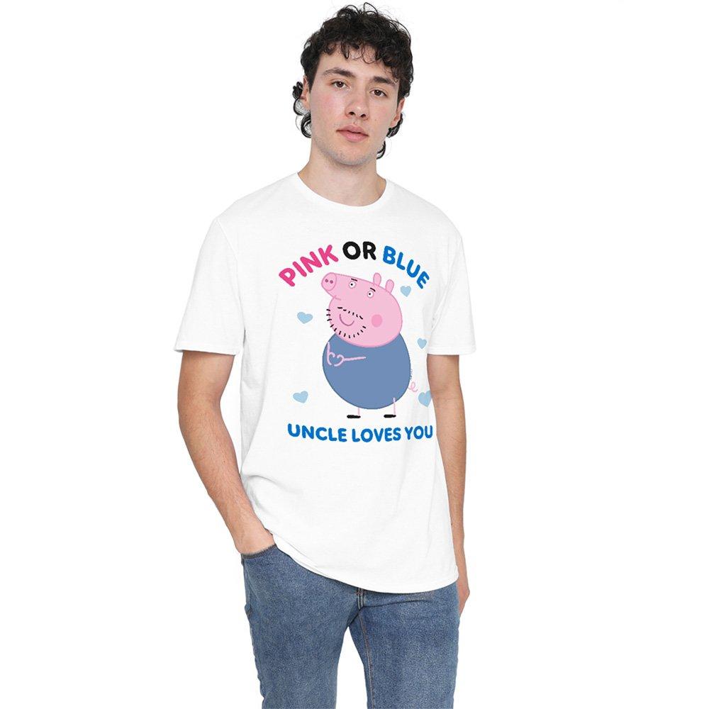 White - Hasbro - Peppa Pig Pink Or Blue Uncle Pig Loves You T Shirt - 1