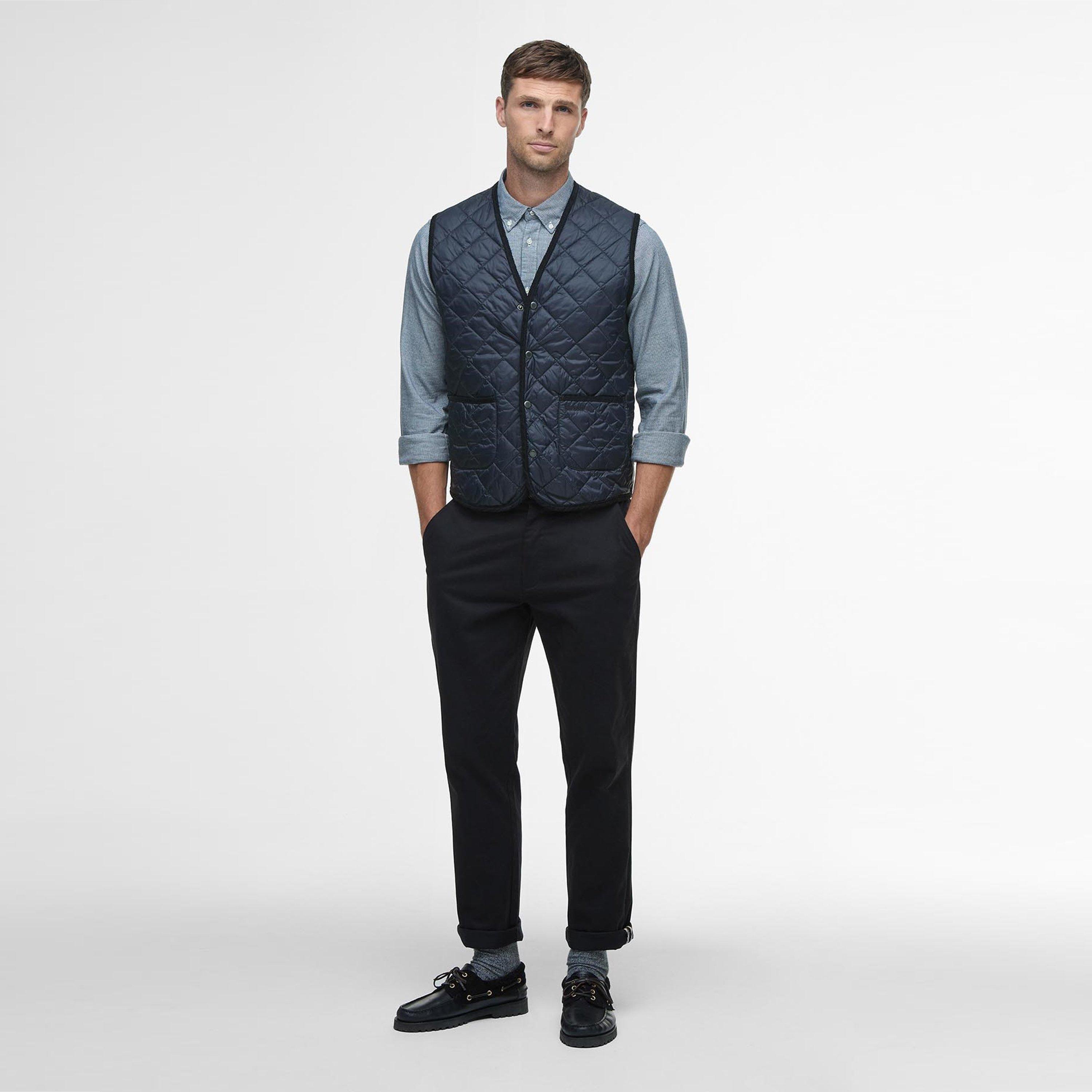 Navy - Barbour - Mens Modern Quilted Gilet - 5