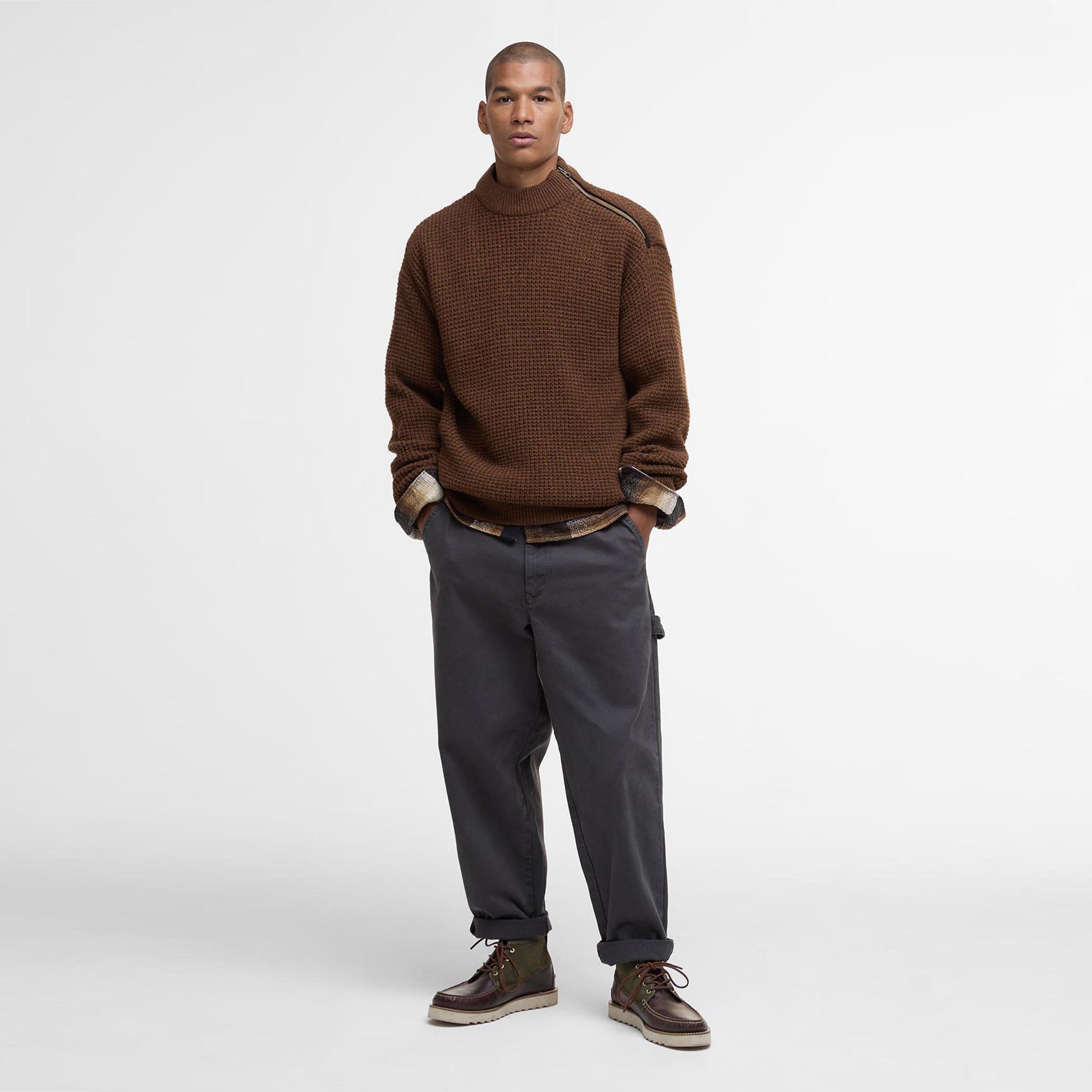 Umber - Barbour - Mens Gearstone Jumper - 5