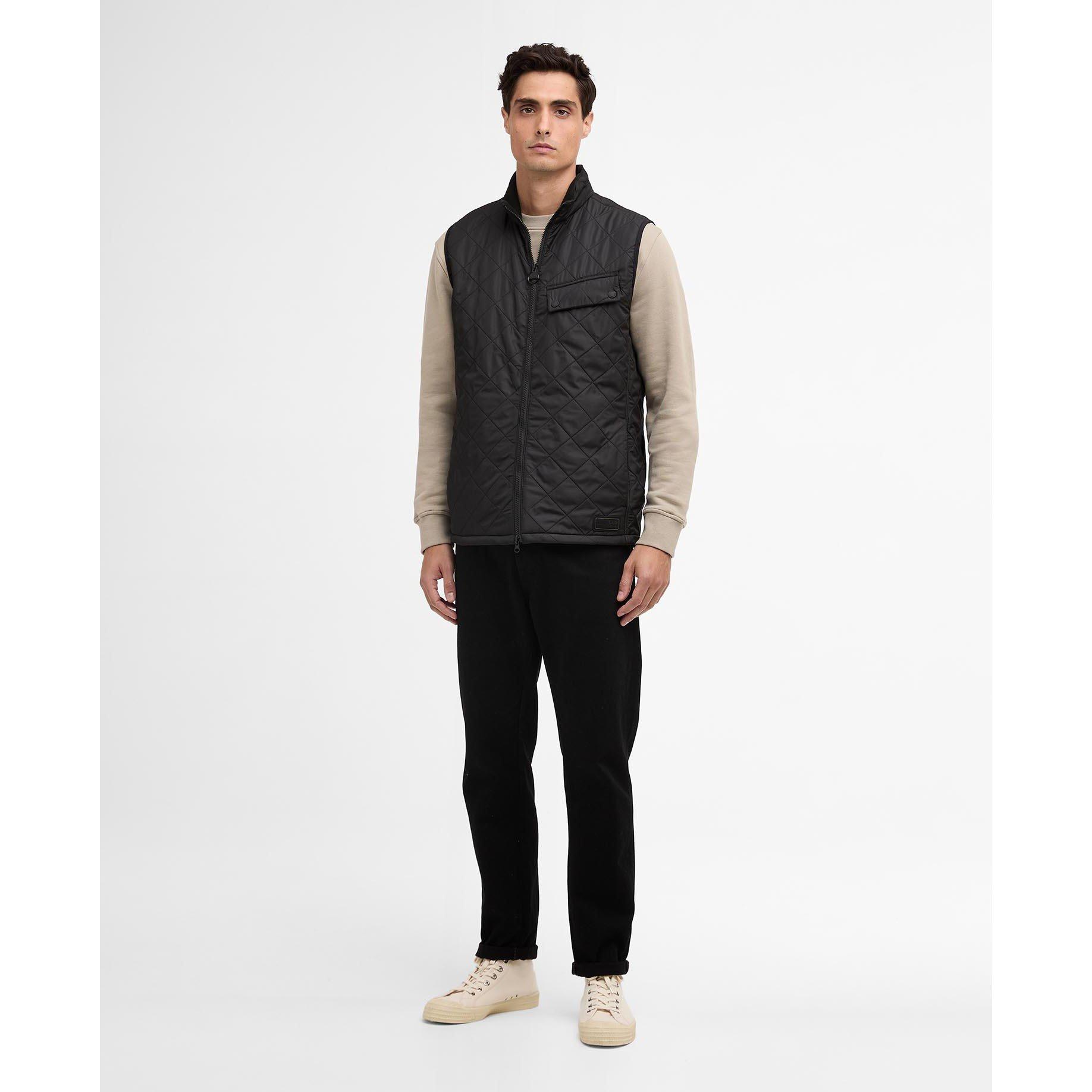 Black - Barbour International - Mens Contemporary Ariel Quilted Gilet - 7